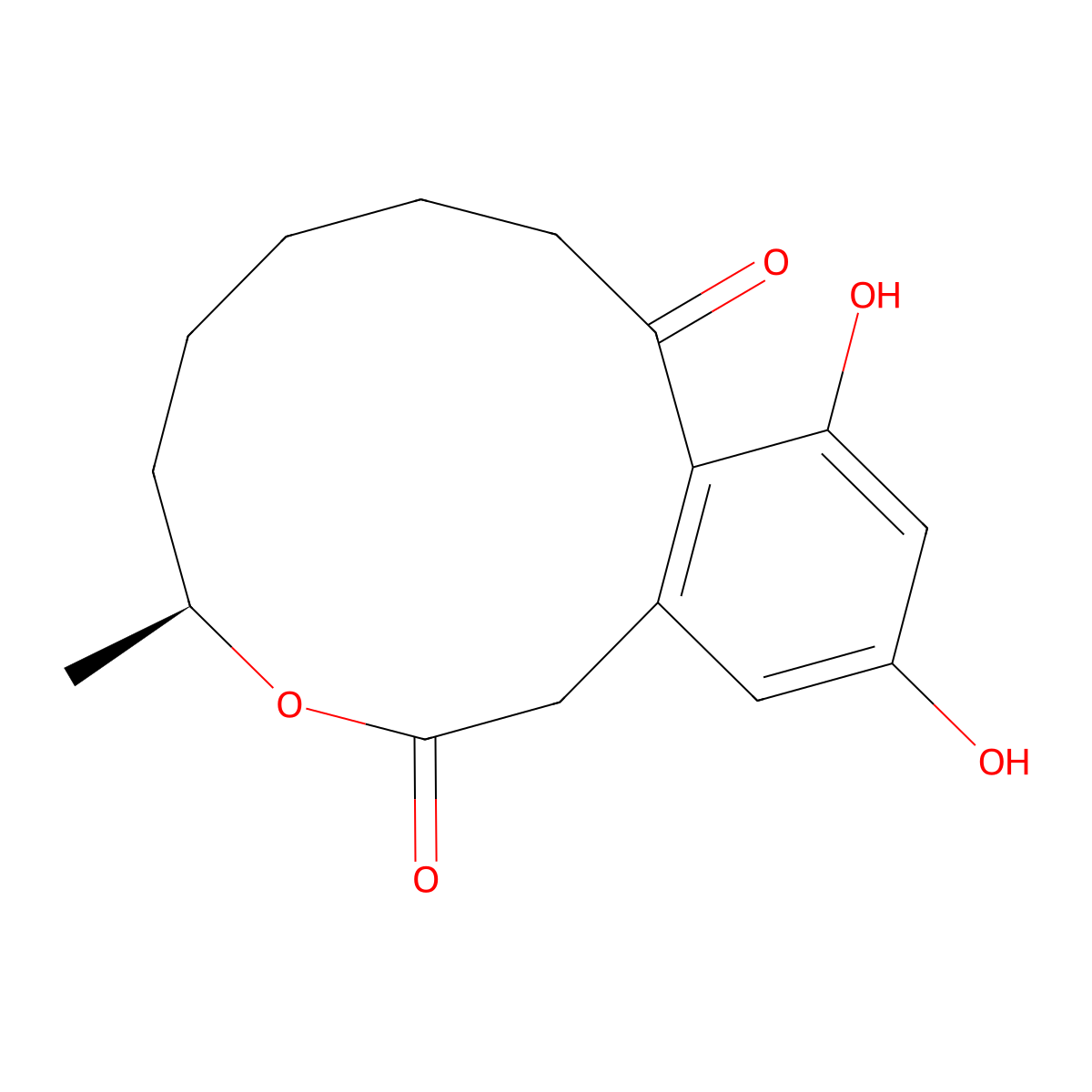 (-)-Curvularin molecular structure, CAS 10140-70-2