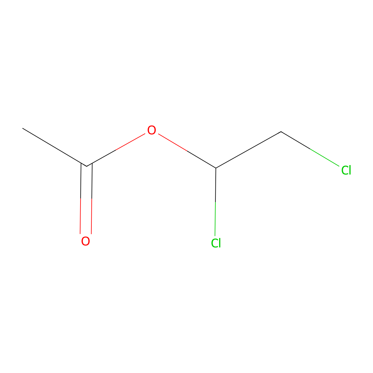 1,2-Dichloroethyl acetate molecular structure, CAS 10140-87-1