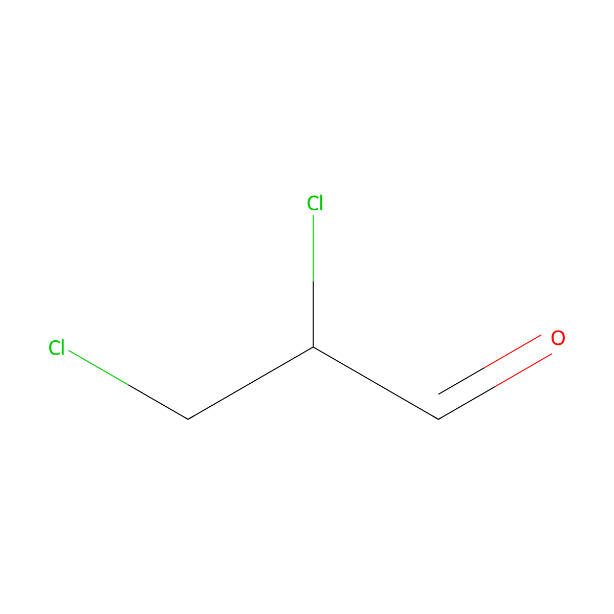 2,3-Dichloropropionaldehyde molecular structure, CAS 10140-89-3