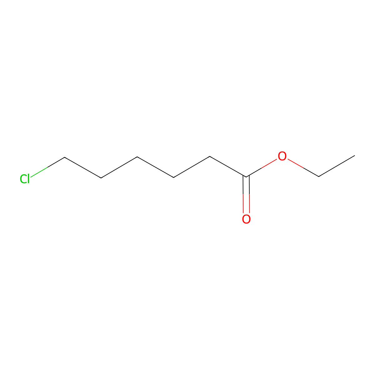Hexanoic acid, 6-chloro-, ethyl ester molecular structure, CAS 10140-96-2