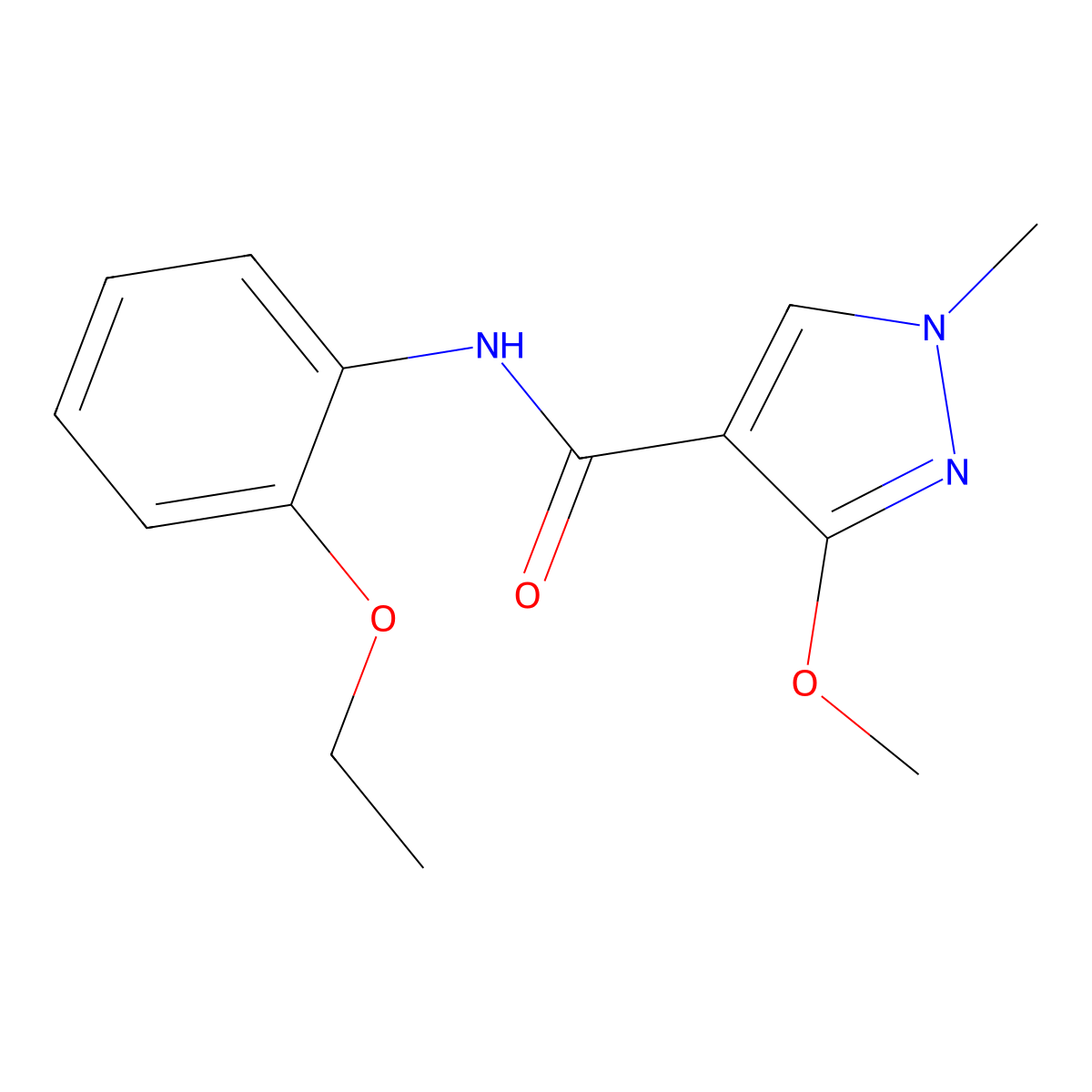 N-(2-ethoxyphenyl)-3-methoxy-1-methyl-1H-pyrazole-4-carboxamide molecular structure, CAS 1014027-26-9