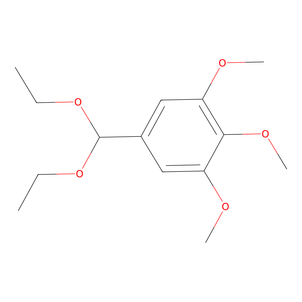 5-(Diethoxymethyl)-1,2,3-trimethoxybenzene molecular structure, CAS 101403-71-8