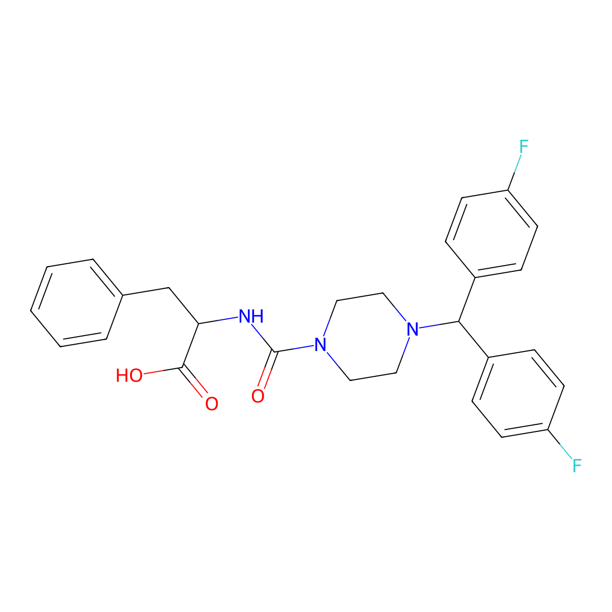 C27H27F2N3O3 molecular structure, CAS 1014042-03-5