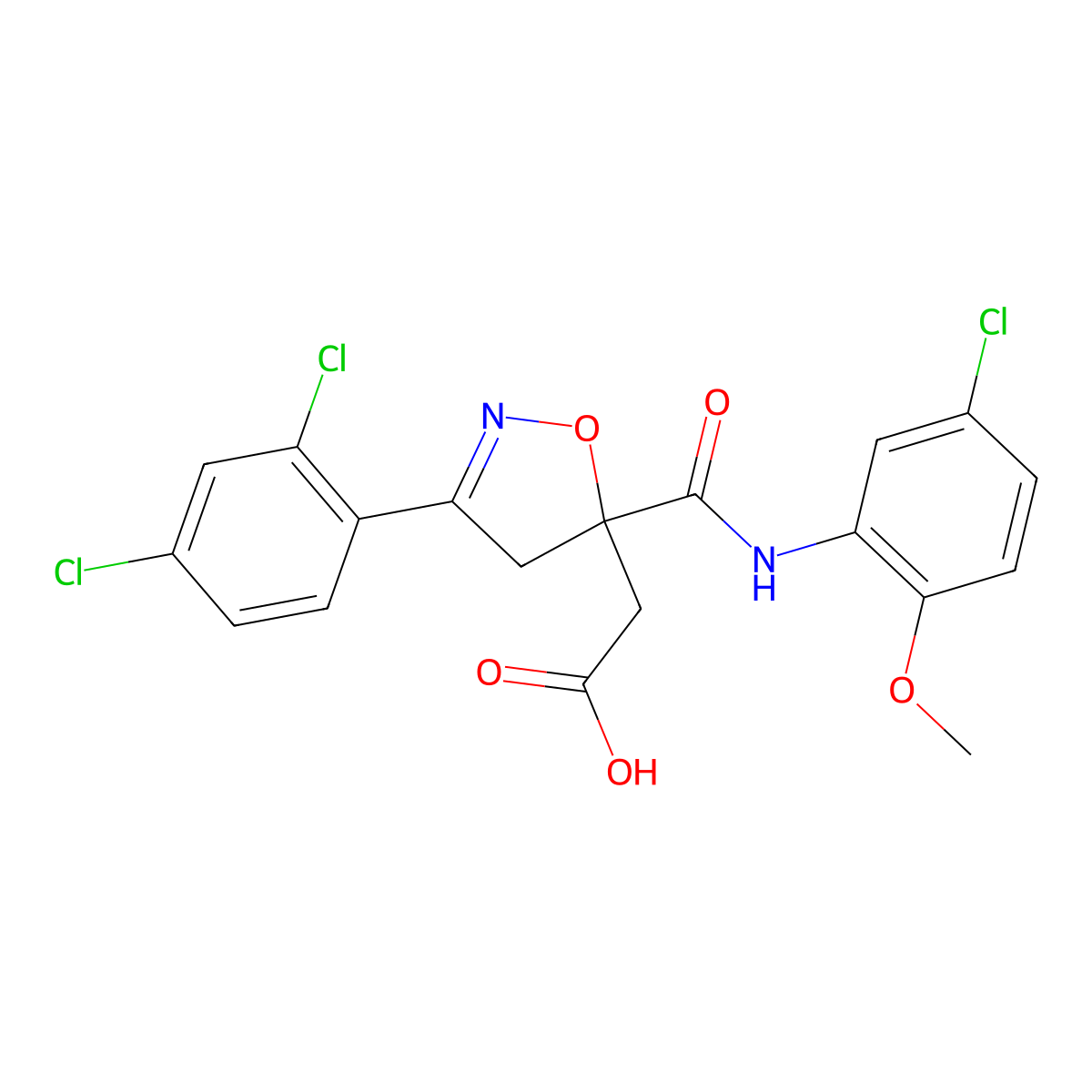 C19H15Cl3N2O5 molecular structure, CAS 1014042-32-0