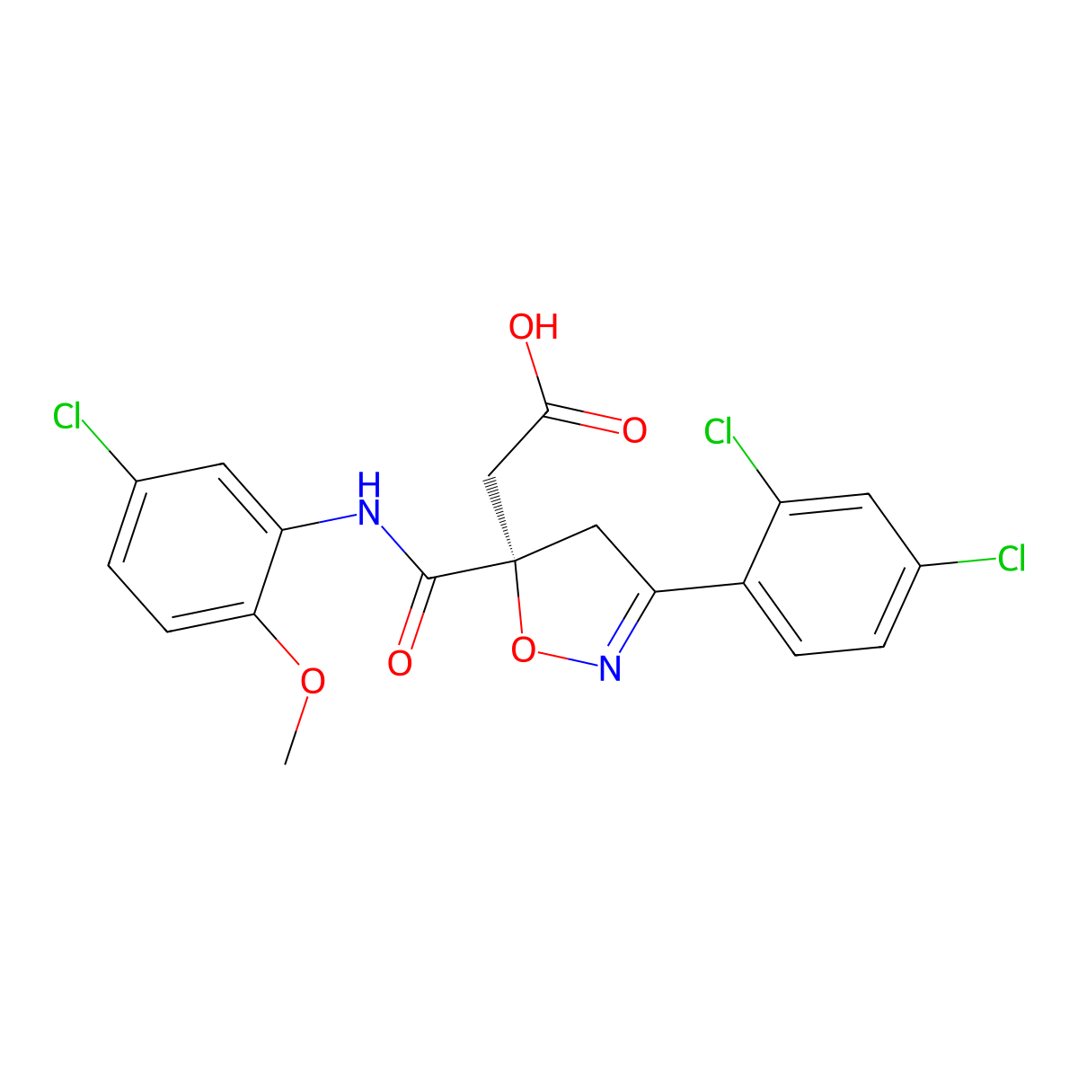 C19H15Cl3N2O5 molecular structure, CAS 1014042-32-0
