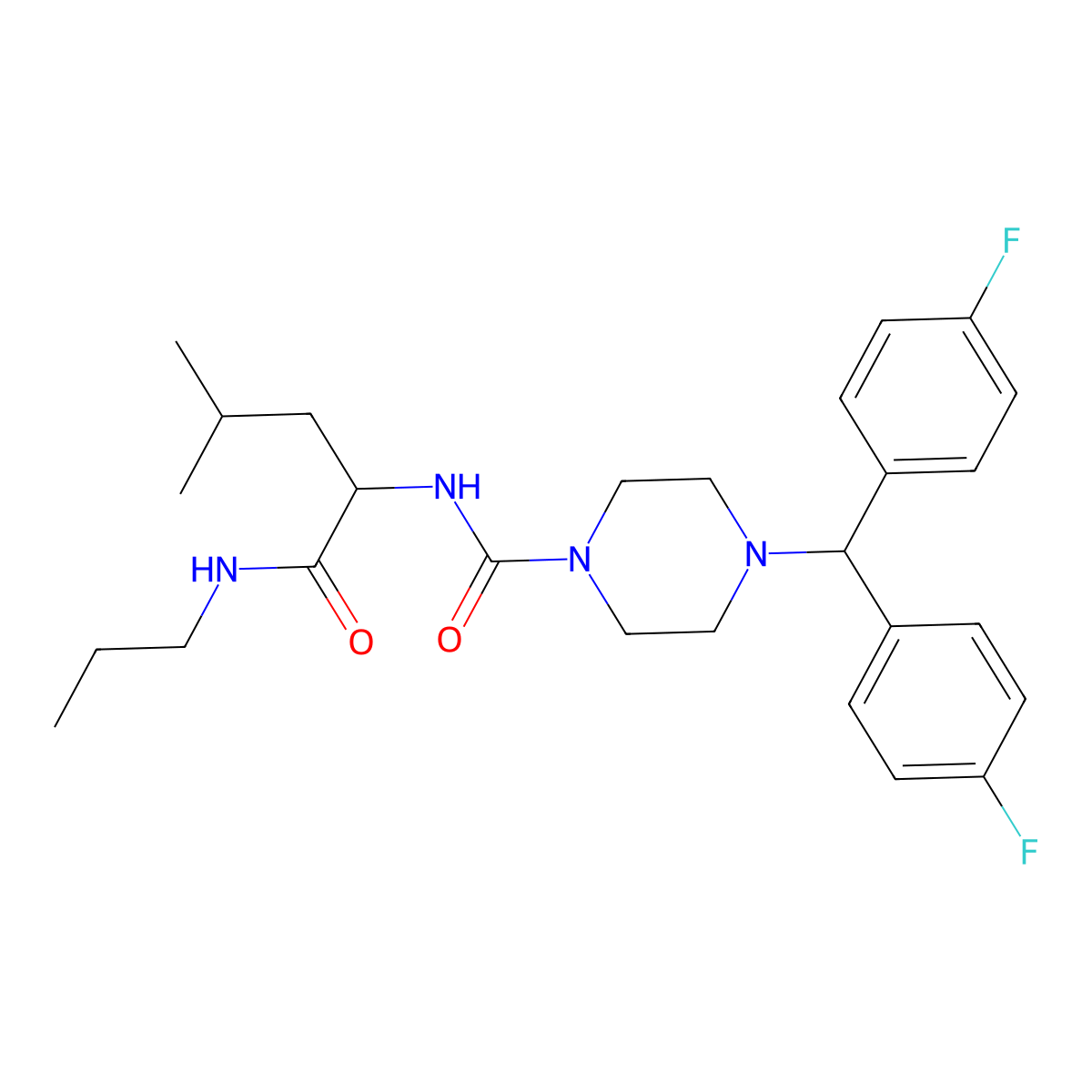 C27H36F2N4O2 molecular structure, CAS 1014044-87-1