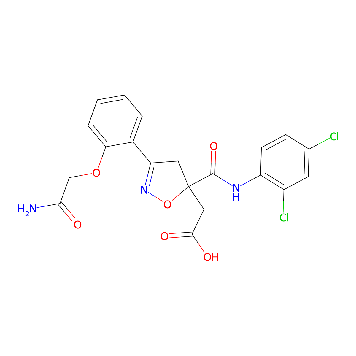 C20H17Cl2N3O6 molecular structure, CAS 1014045-43-2