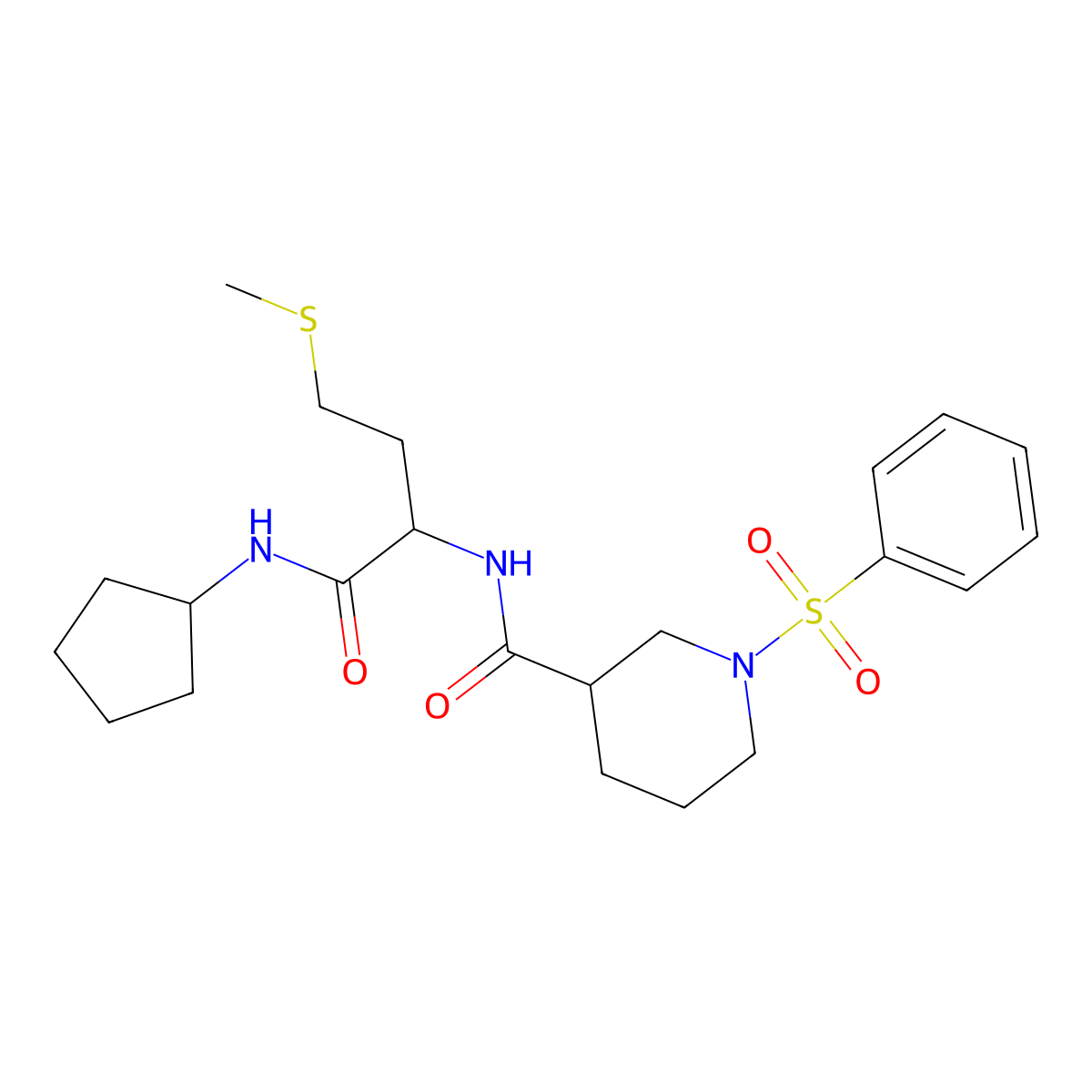 C22H33N3O4S2 molecular structure, CAS 1014064-36-8