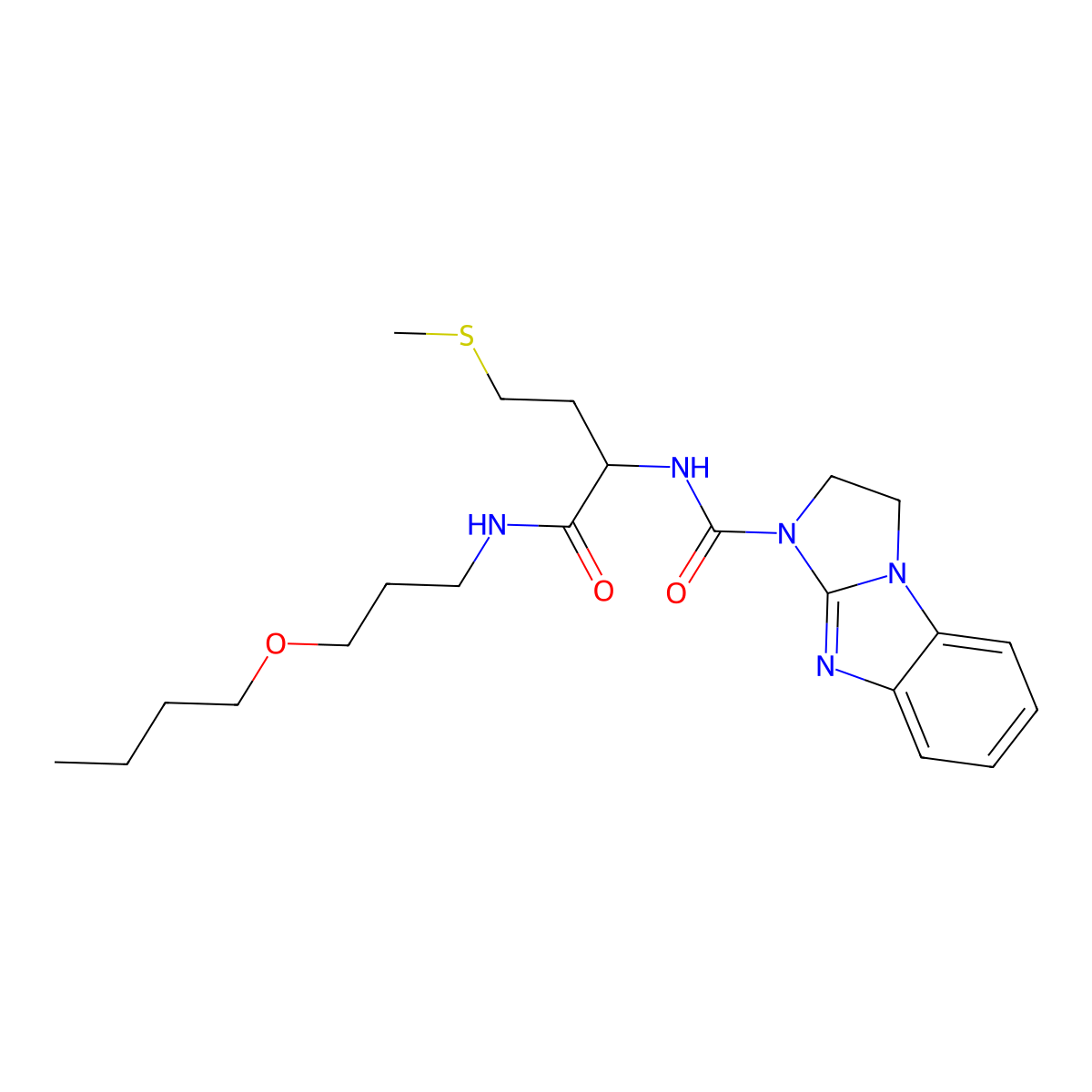 C22H33N5O3S molecular structure, CAS 1014064-49-3