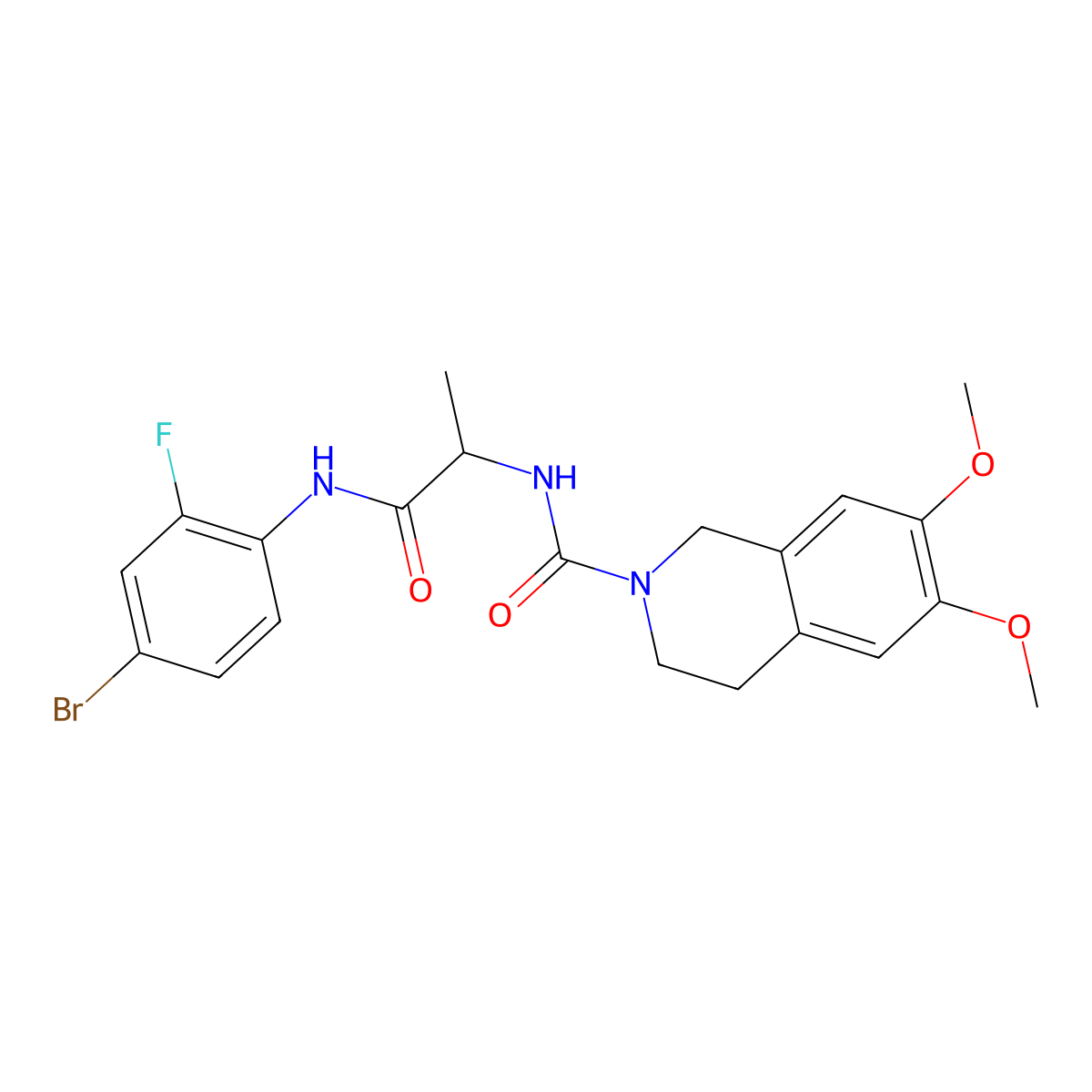 C21H23BrFN3O4 molecular structure, CAS 1014064-74-4