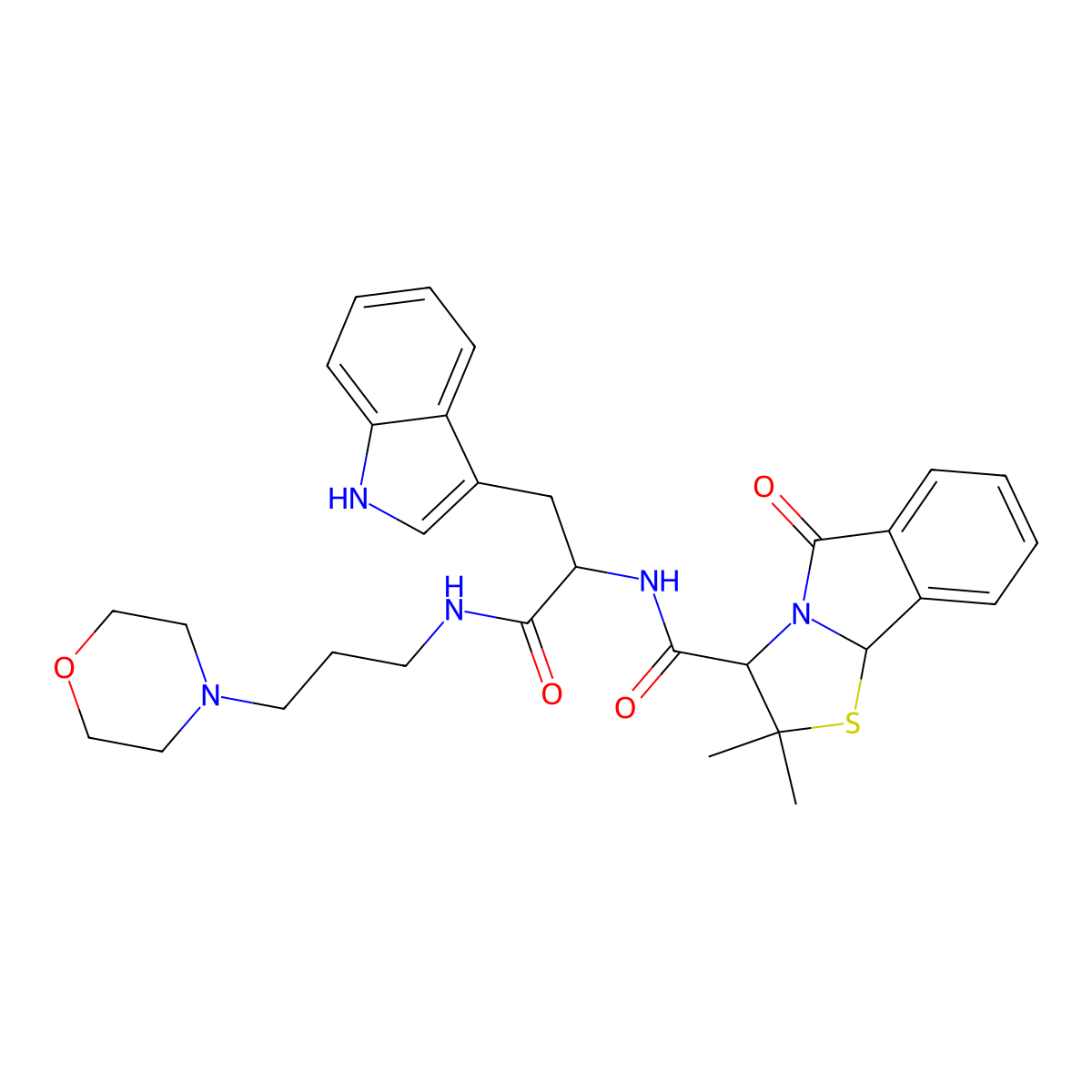 C31H37N5O4S molecular structure, CAS 1014065-40-7
