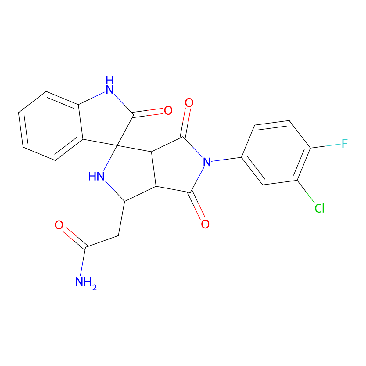 C21H16ClFN4O4 molecular structure, CAS 1014067-03-8
