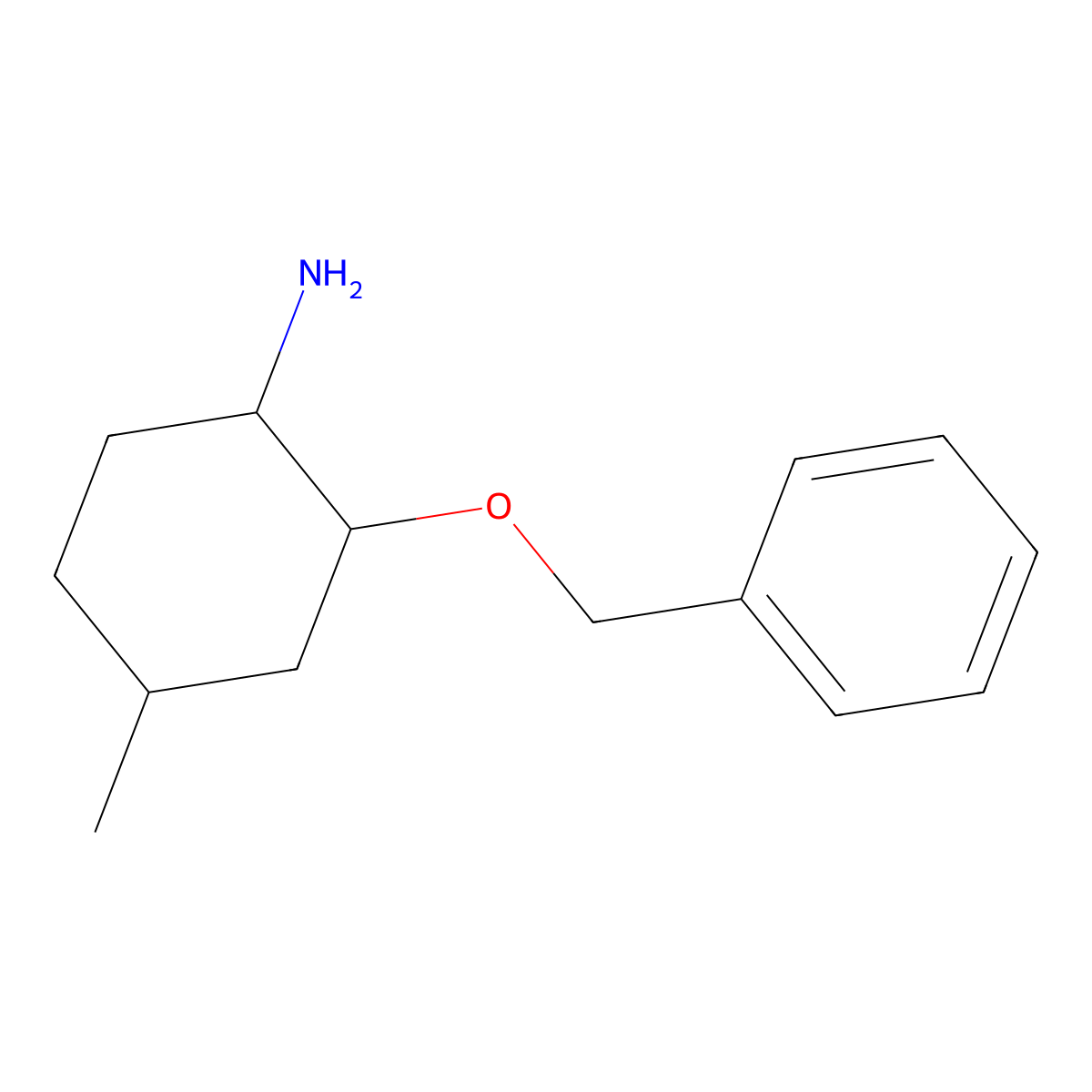 2-(benZyloxy)-4-methylcyclohexan-1-amine molecular structure, CAS 1014067-13-0