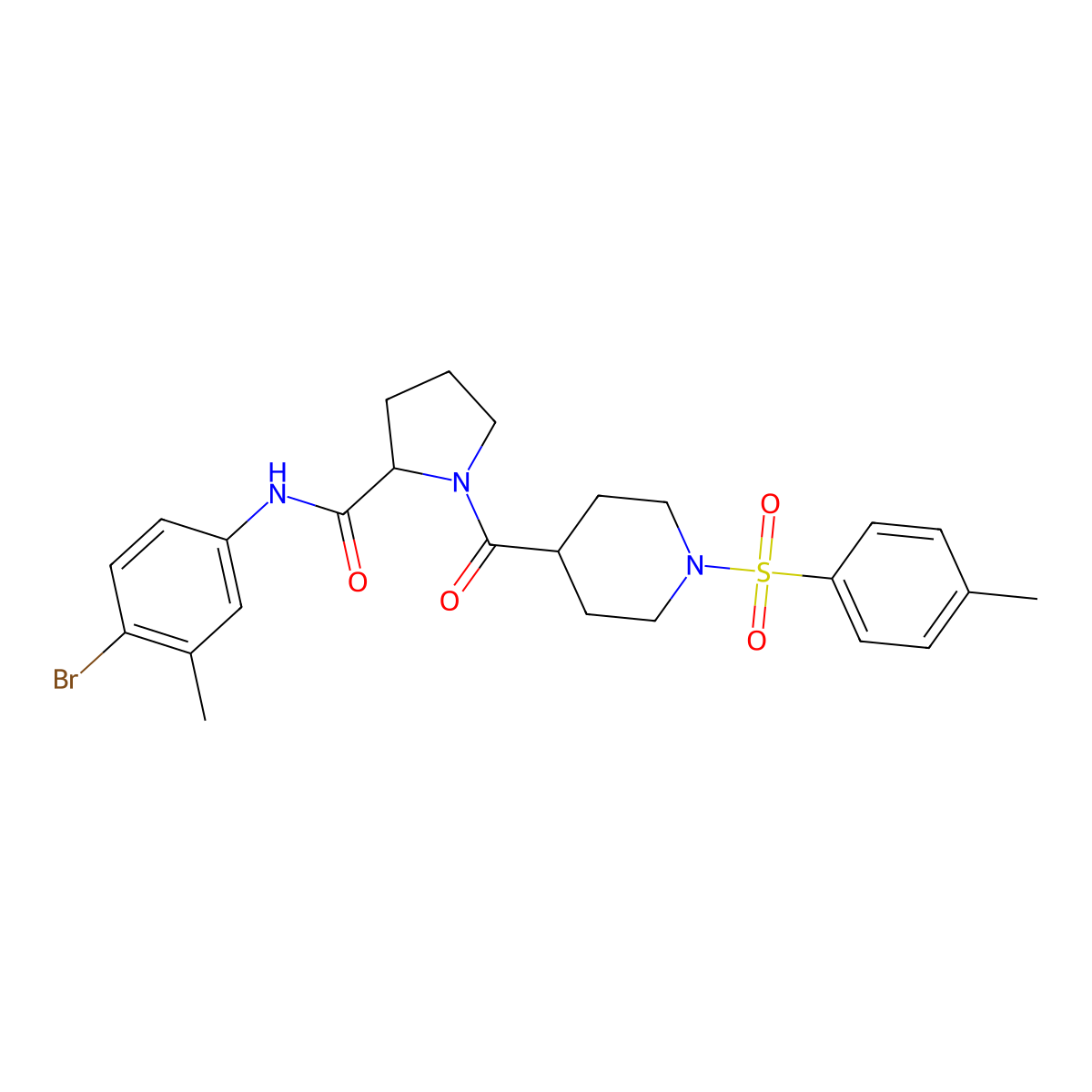 C25H30BrN3O4S molecular structure, CAS 1014082-74-6