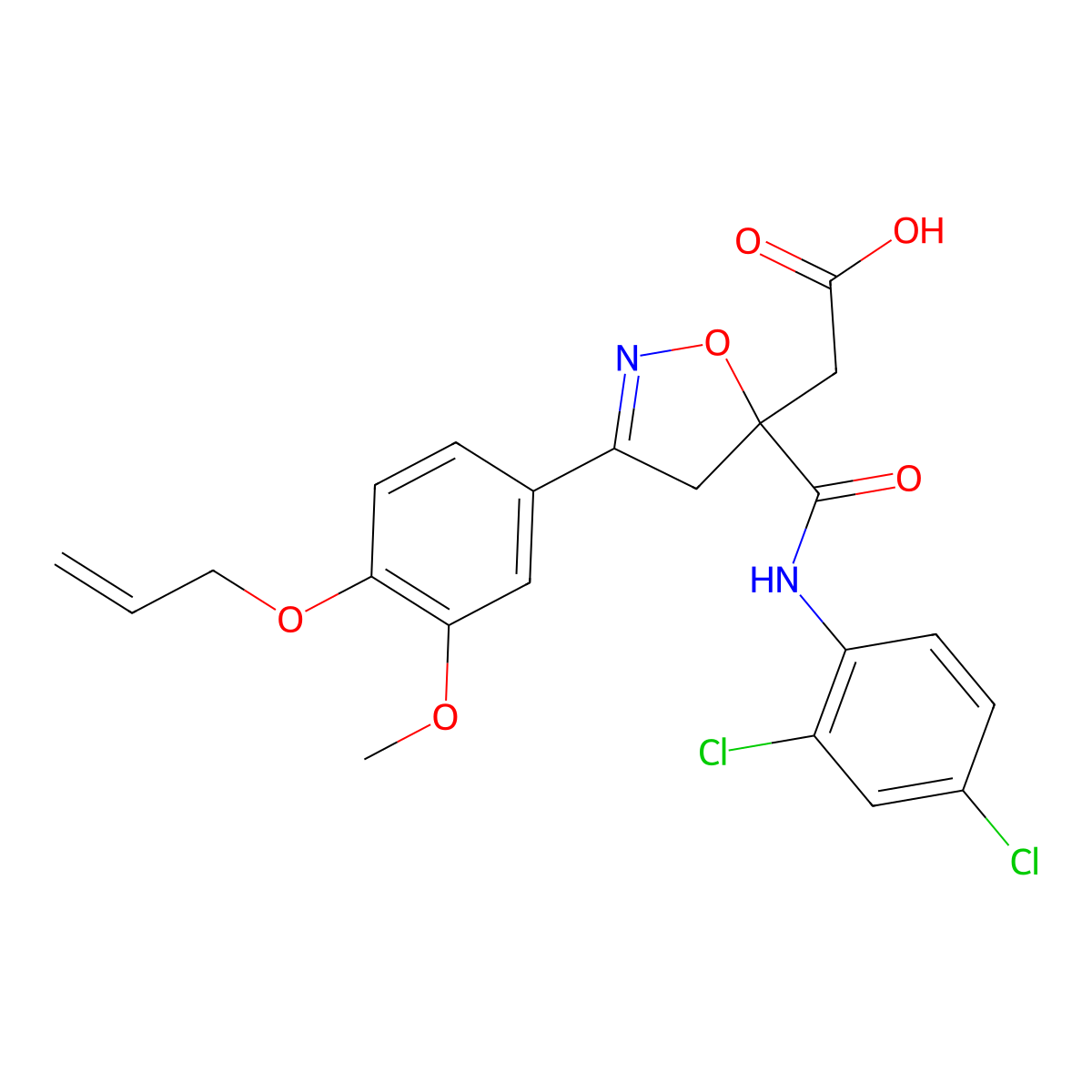 C22H20Cl2N2O6 molecular structure, CAS 1014084-58-2