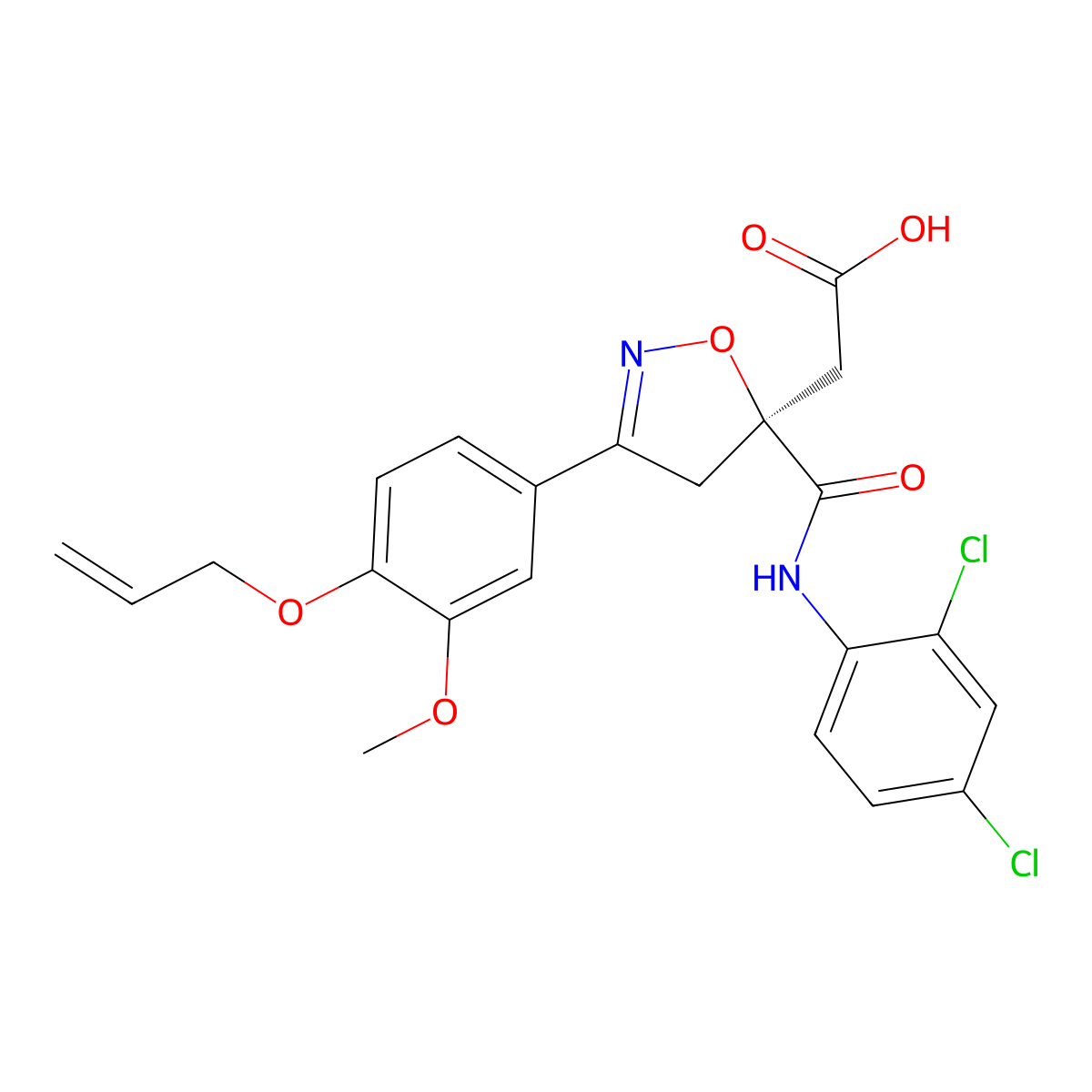 C22H20Cl2N2O6 molecular structure, CAS 1014084-58-2