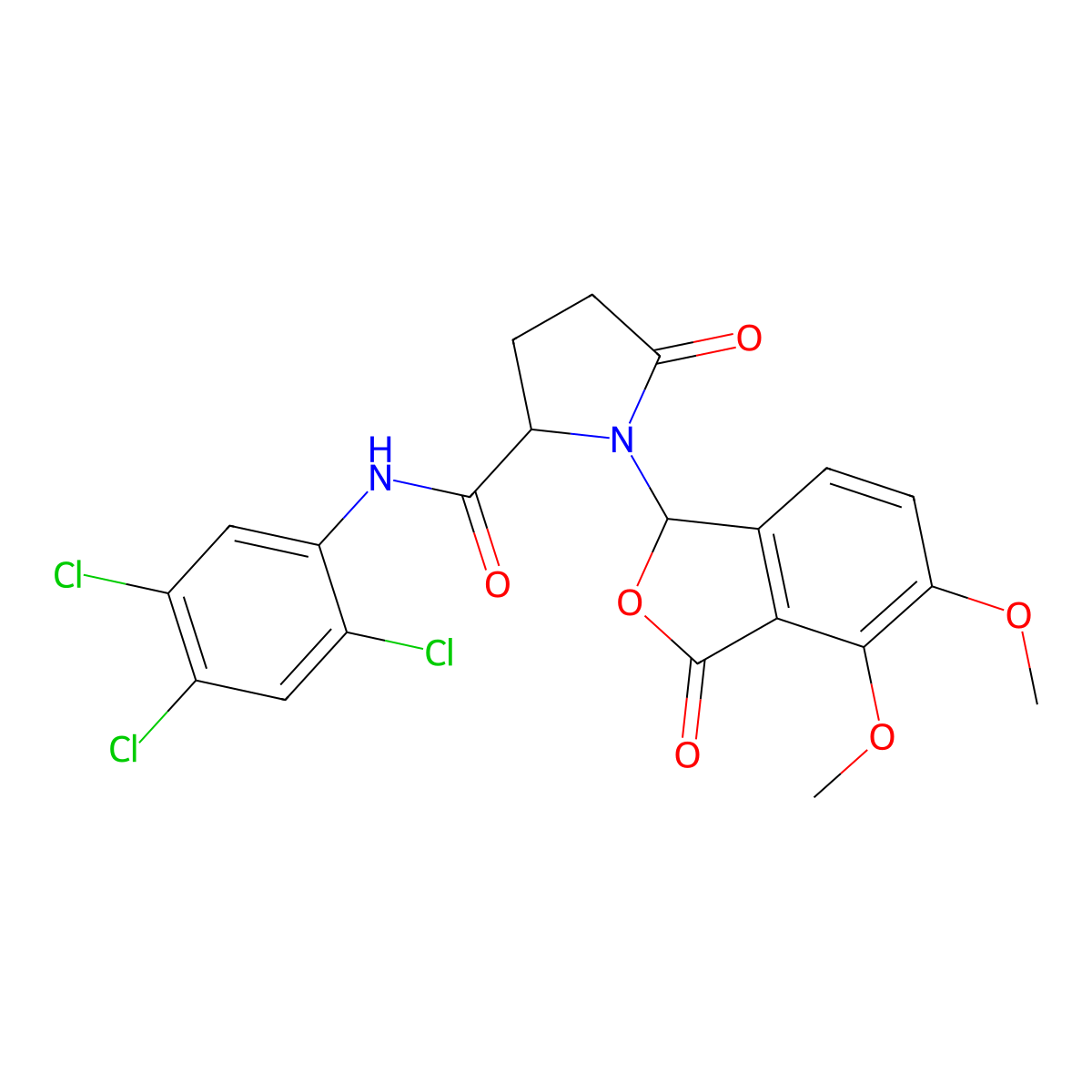 C21H17Cl3N2O6 molecular structure, CAS 1014084-76-4