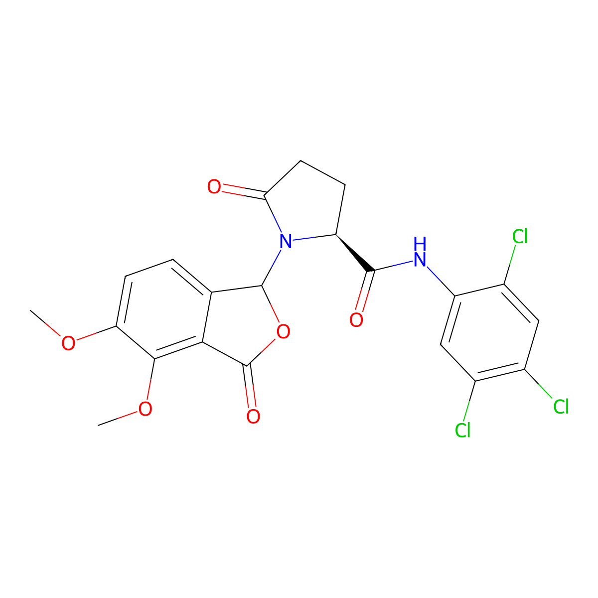 C21H17Cl3N2O6 molecular structure, CAS 1014084-76-4
