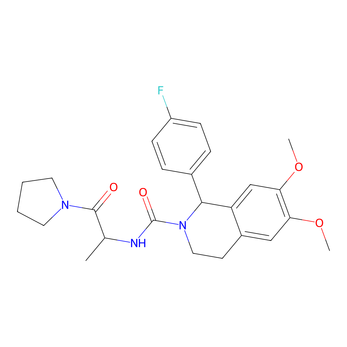 C25H30FN3O4 molecular structure, CAS 1014085-35-8