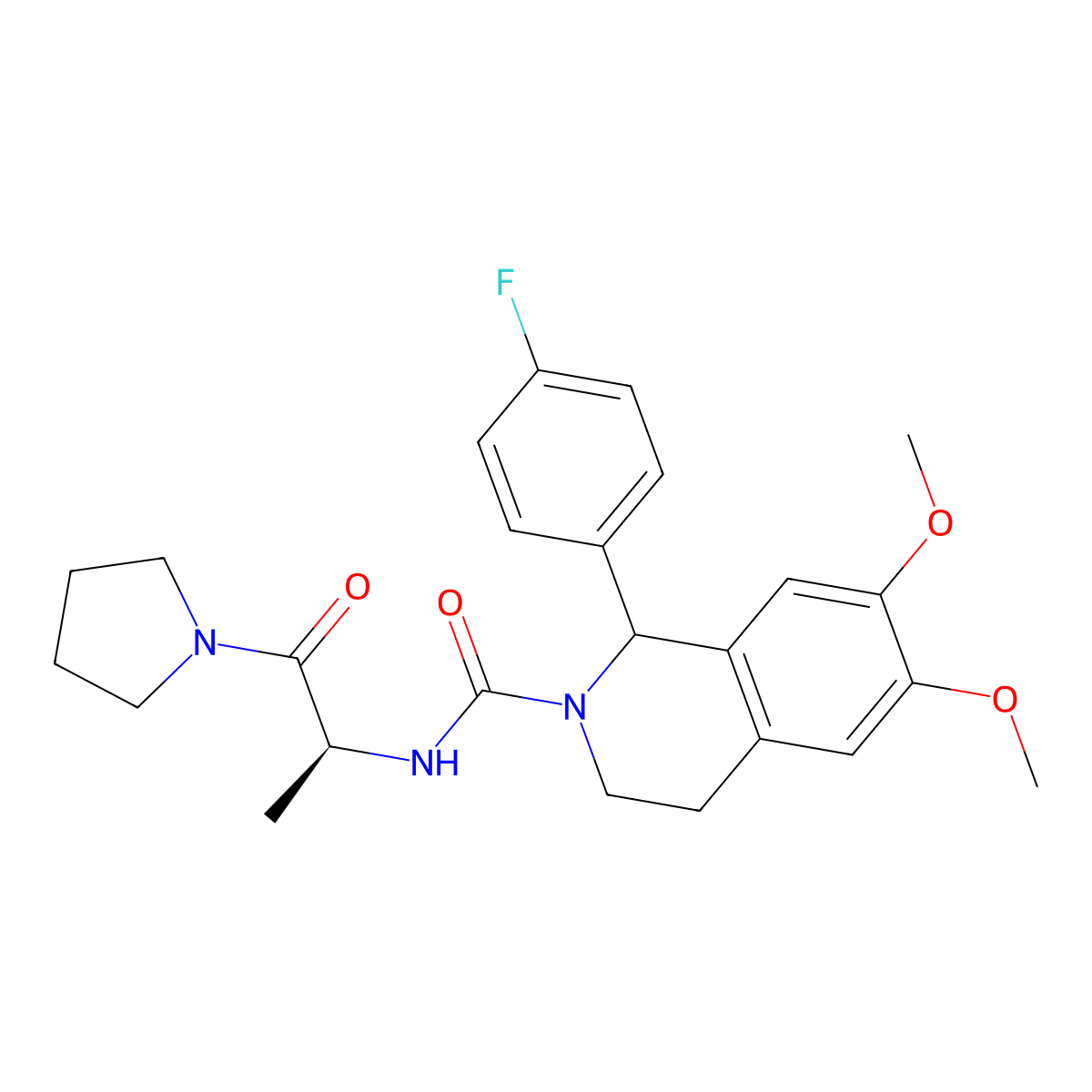 C25H30FN3O4 molecular structure, CAS 1014085-35-8