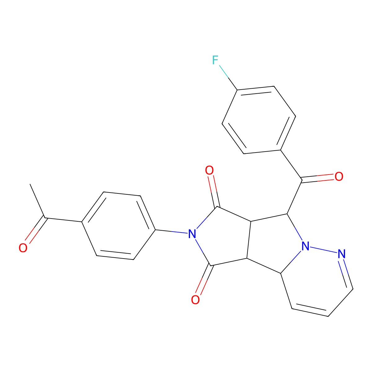 C24H18FN3O4 molecular structure, CAS 1014100-85-6