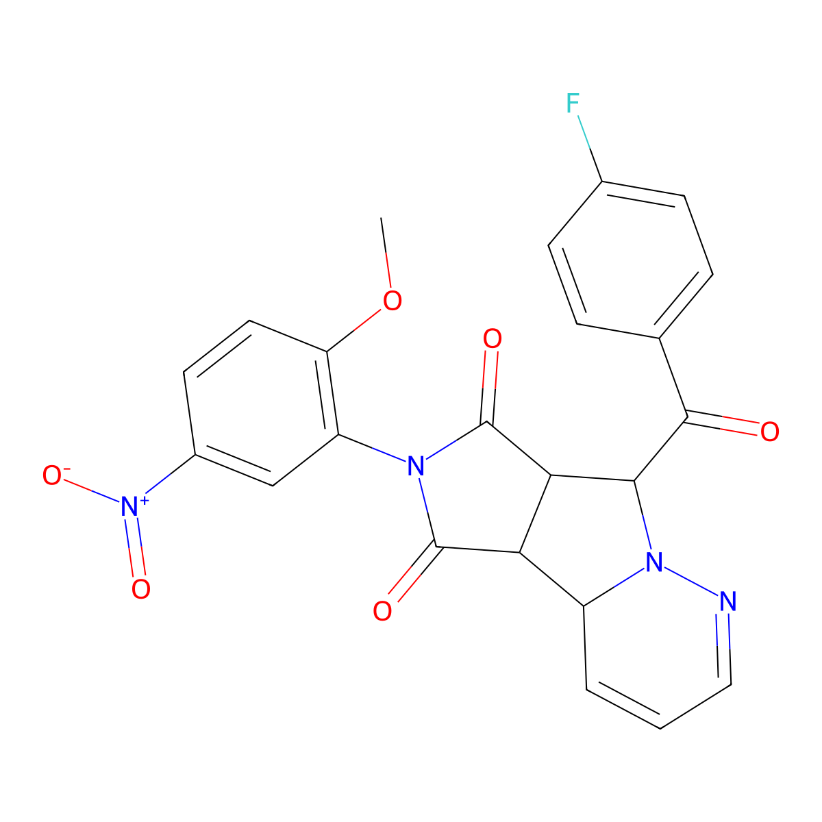 C23H17FN4O6 molecular structure, CAS 1014101-04-2