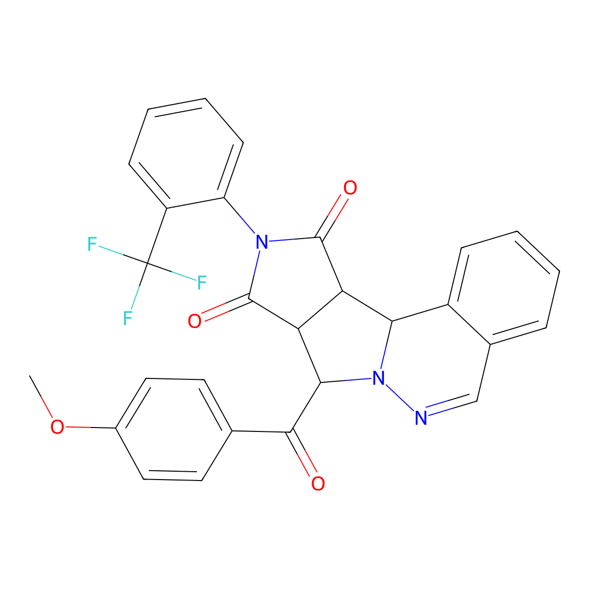 C28H20F3N3O4 molecular structure, CAS 1014101-89-3