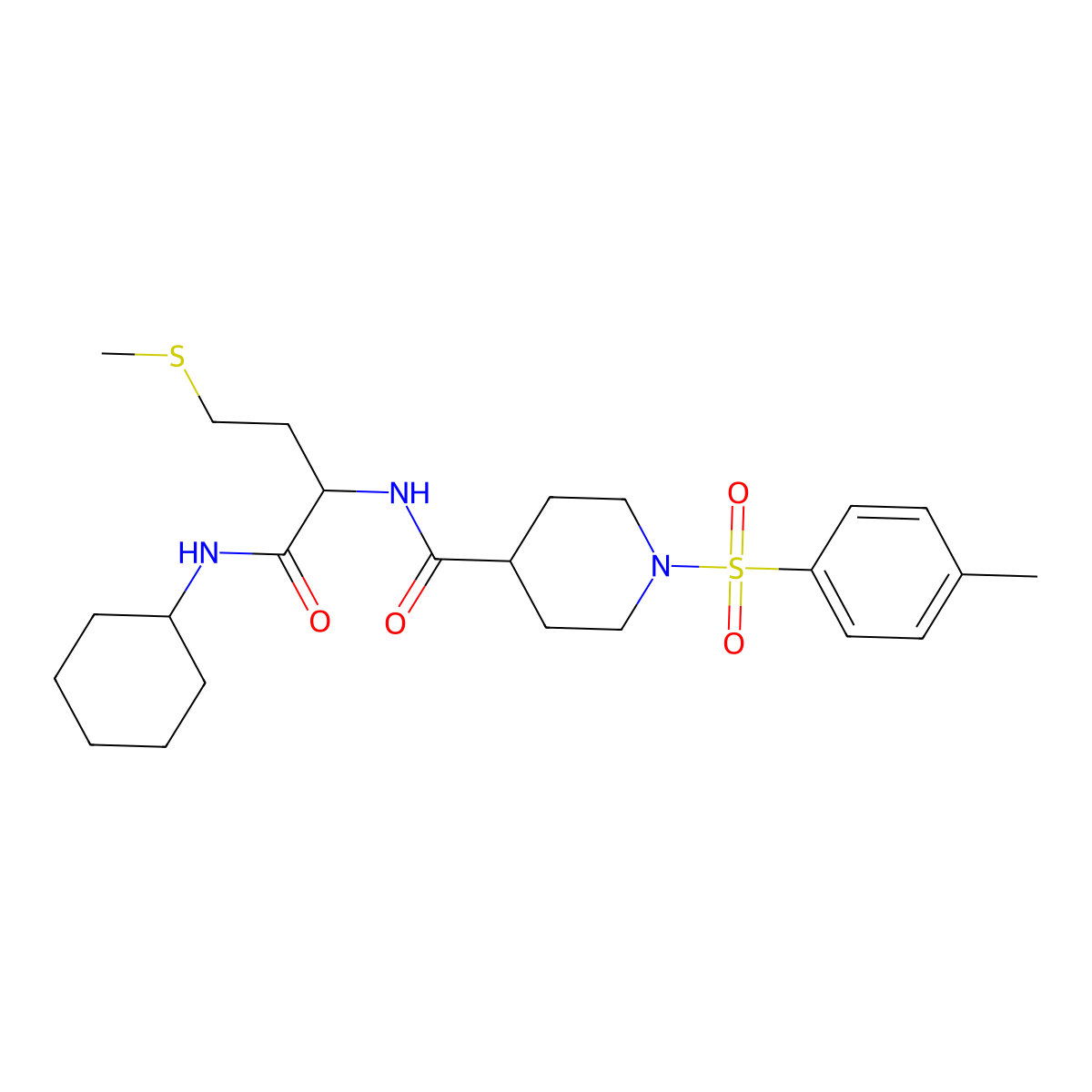 C24H37N3O4S2 molecular structure, CAS 1014103-33-3