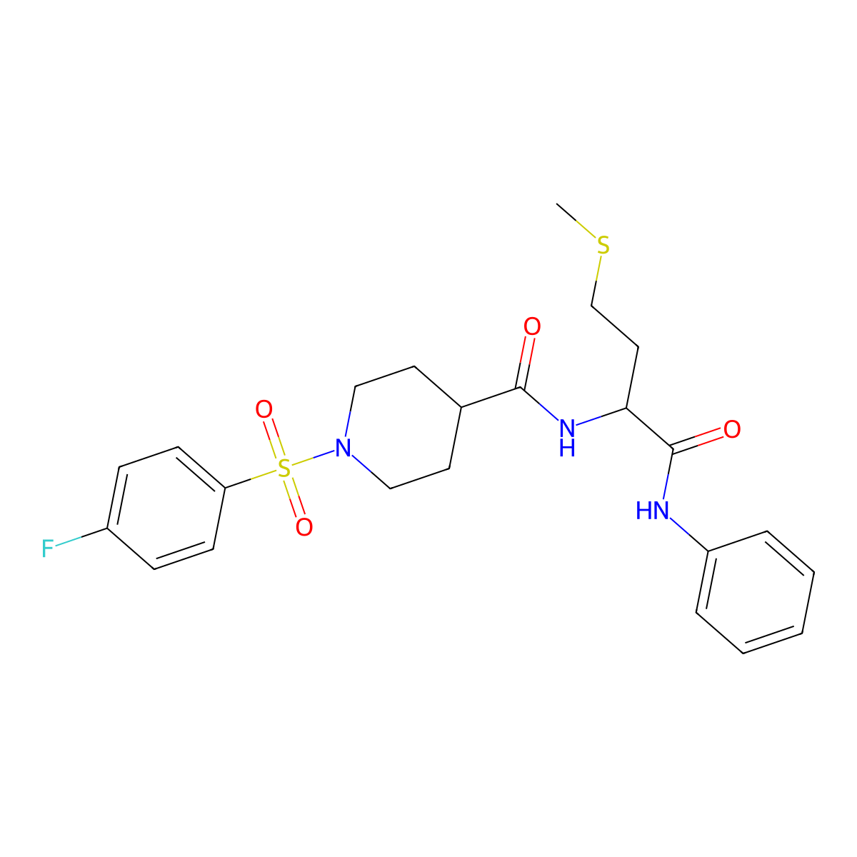 C23H28FN3O4S2 molecular structure, CAS 1014103-34-4