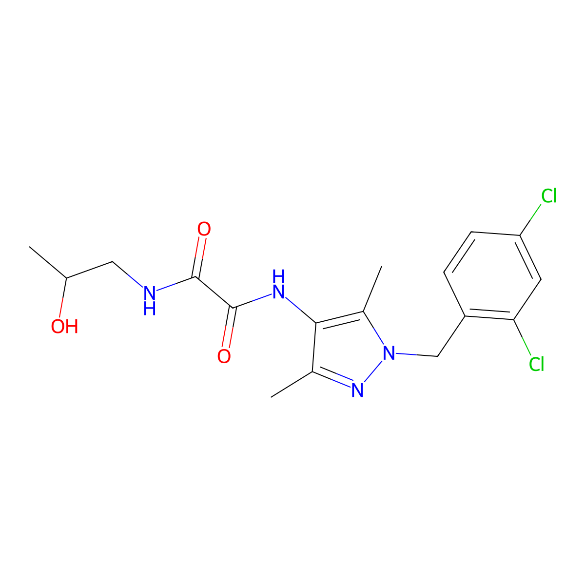 C17H20Cl2N4O3 molecular structure, CAS 1014104-50-7
