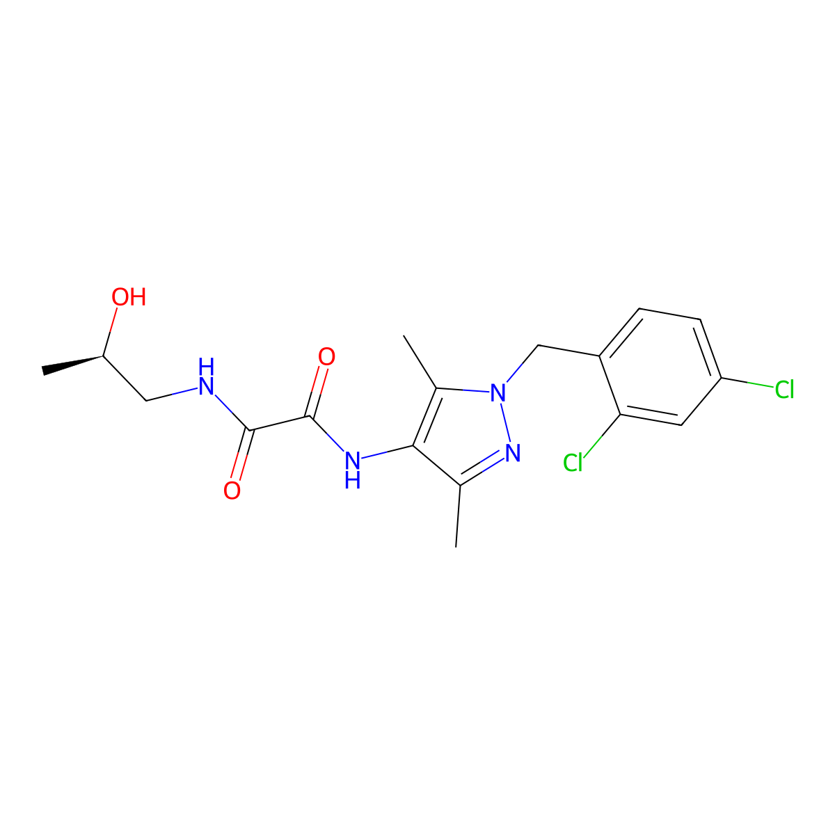 C17H20Cl2N4O3 molecular structure, CAS 1014104-50-7