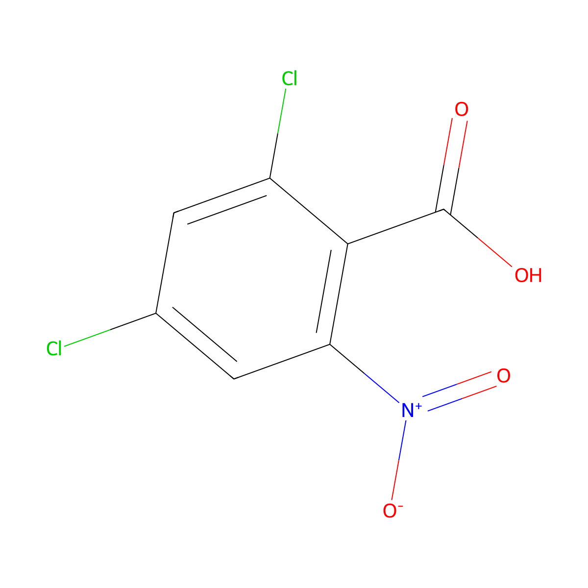 2,4-Dichloro-6-nitrobenzoic acid molecular structure, CAS 101415-22-9