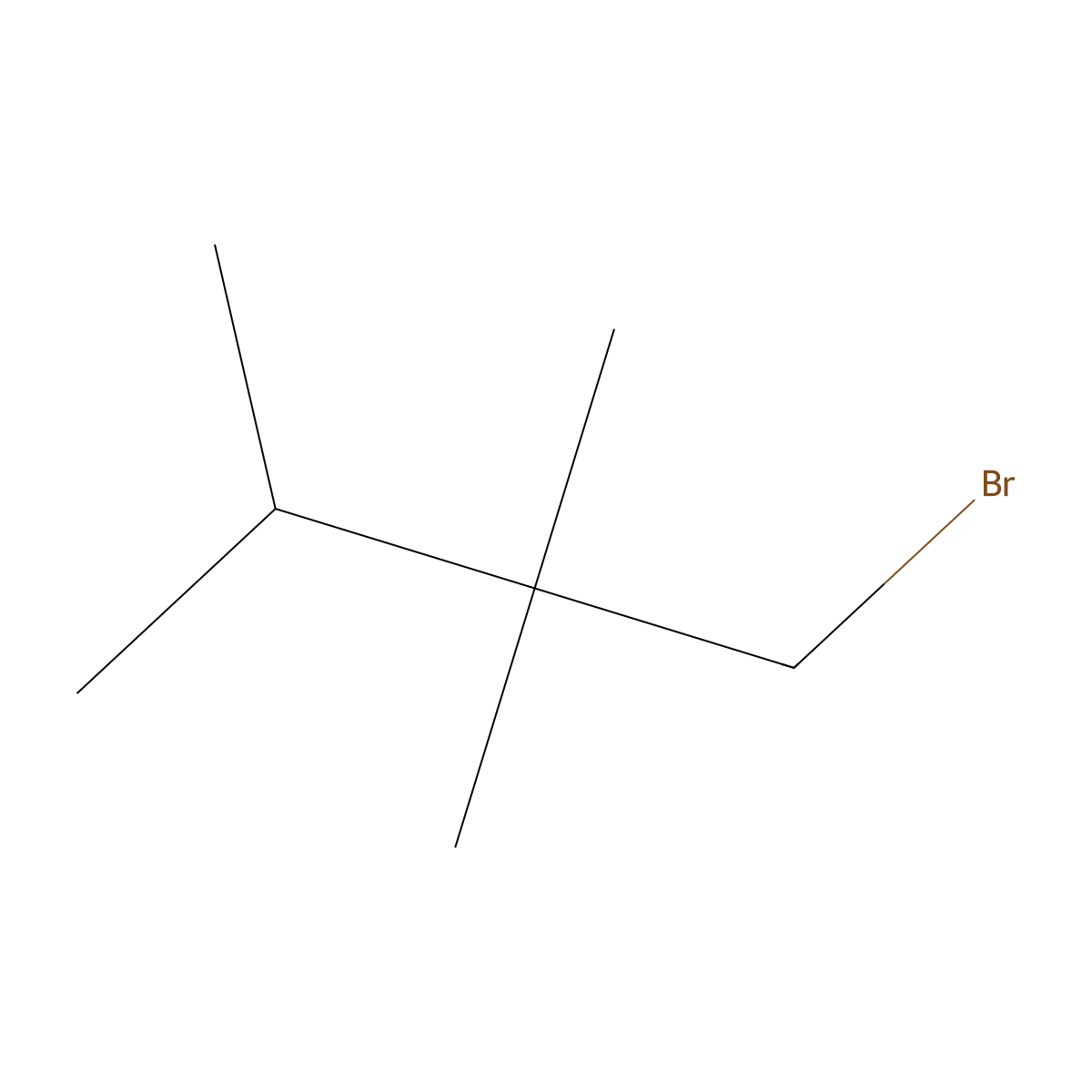1-Bromo-2,2,3-trimethylbutane molecular structure, CAS 101419-71-0