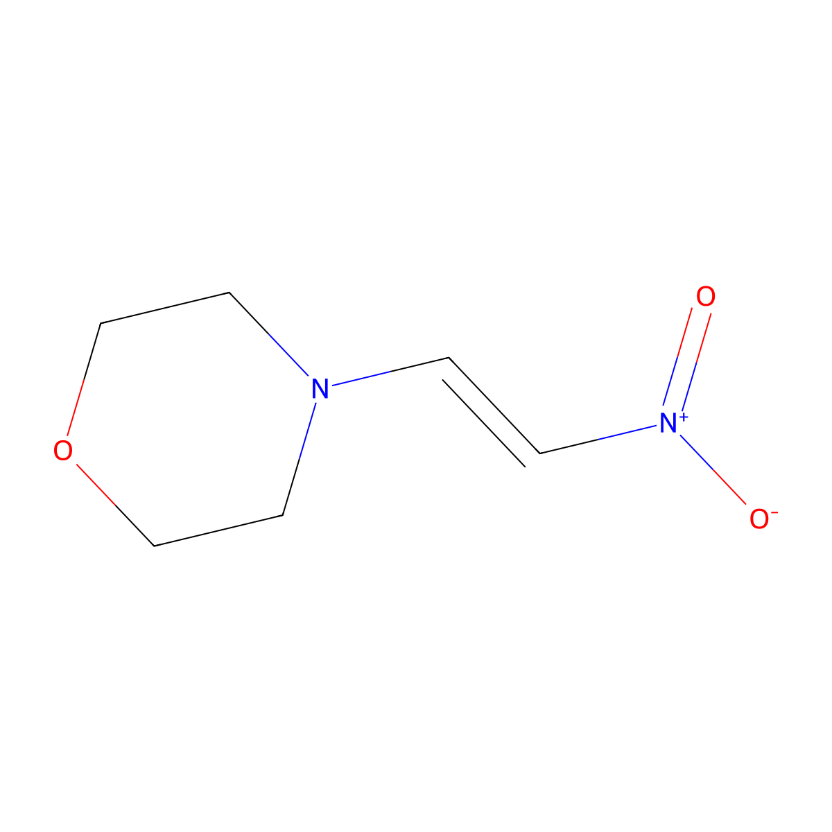 4-[(E)-2-nitroethenyl]morpholine molecular structure, CAS 101419-83-4