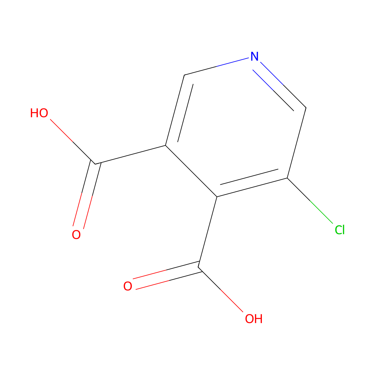 5-Chloropyridine-3,4-dicarboxylic acid molecular structure, CAS 101420-62-6