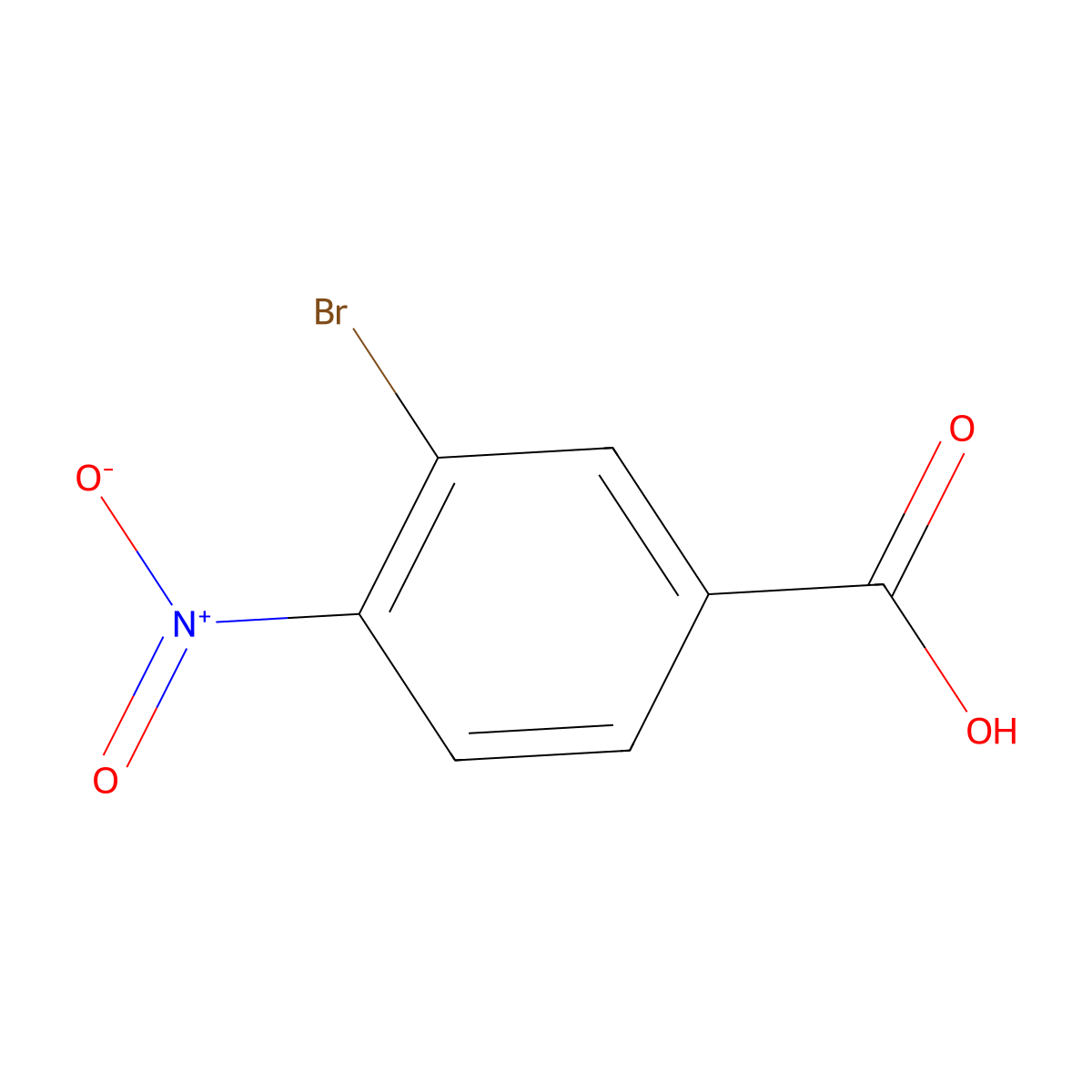 3-Bromo-4-nitrobenzoic acid molecular structure, CAS 101420-81-9