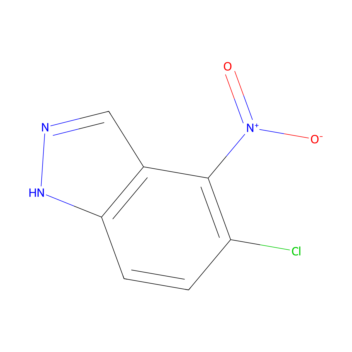 5-chloro-4-nitro-1H-indazole molecular structure, CAS 101420-96-6