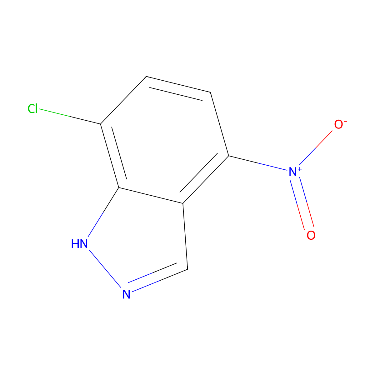 7-Chloro-4-nitro-1H-indazole molecular structure, CAS 101420-97-7