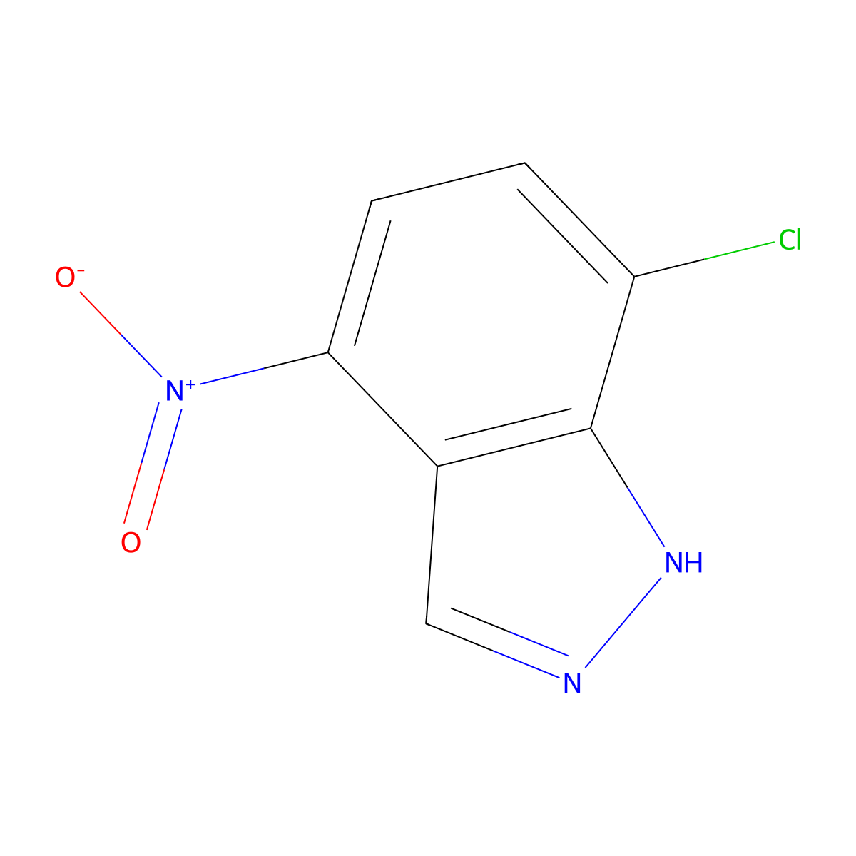 7-Chloro-4-nitro-1H-indazole molecular structure, CAS 101420-97-7