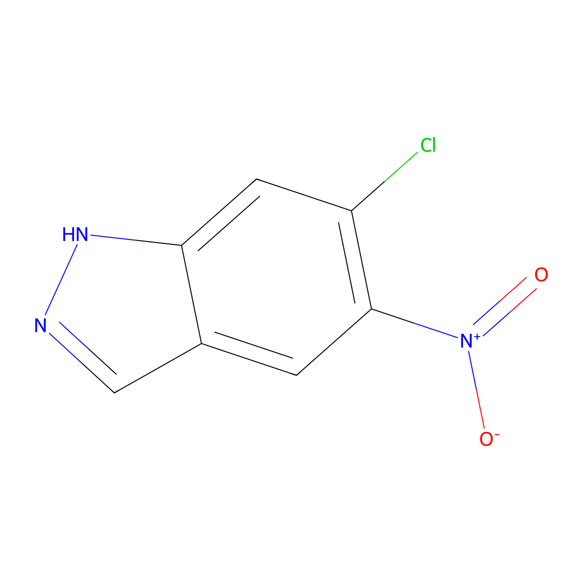 6-Chloro-5-nitro-1H-indazole molecular structure, CAS 101420-98-8