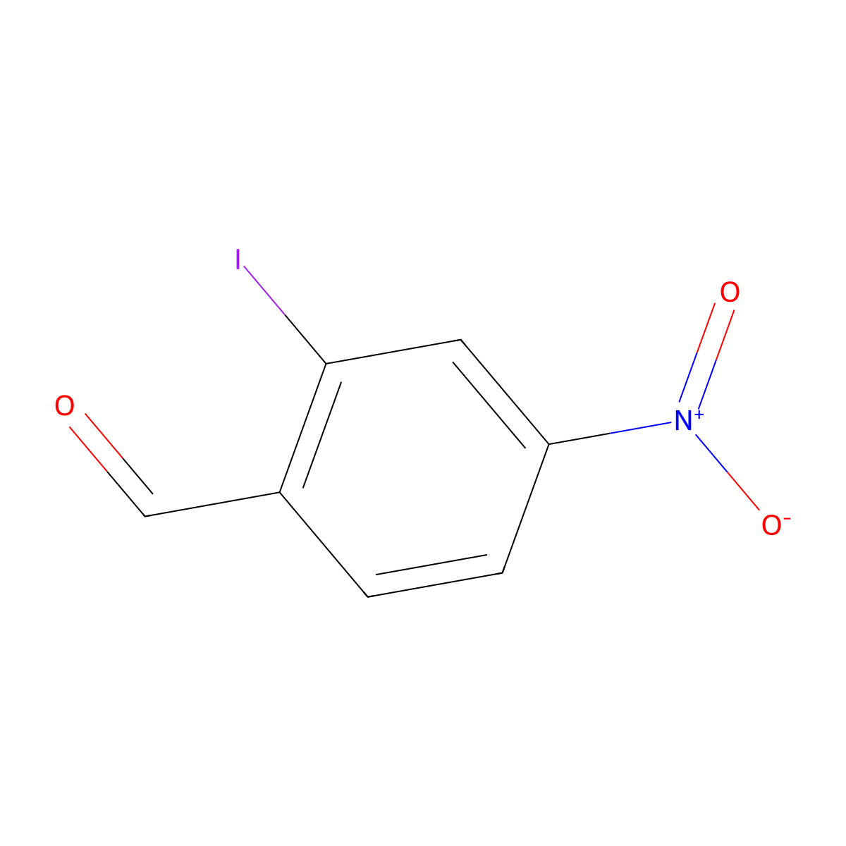 2-Iodo-4-nitrobenzaldehyde molecular structure, CAS 101421-31-2