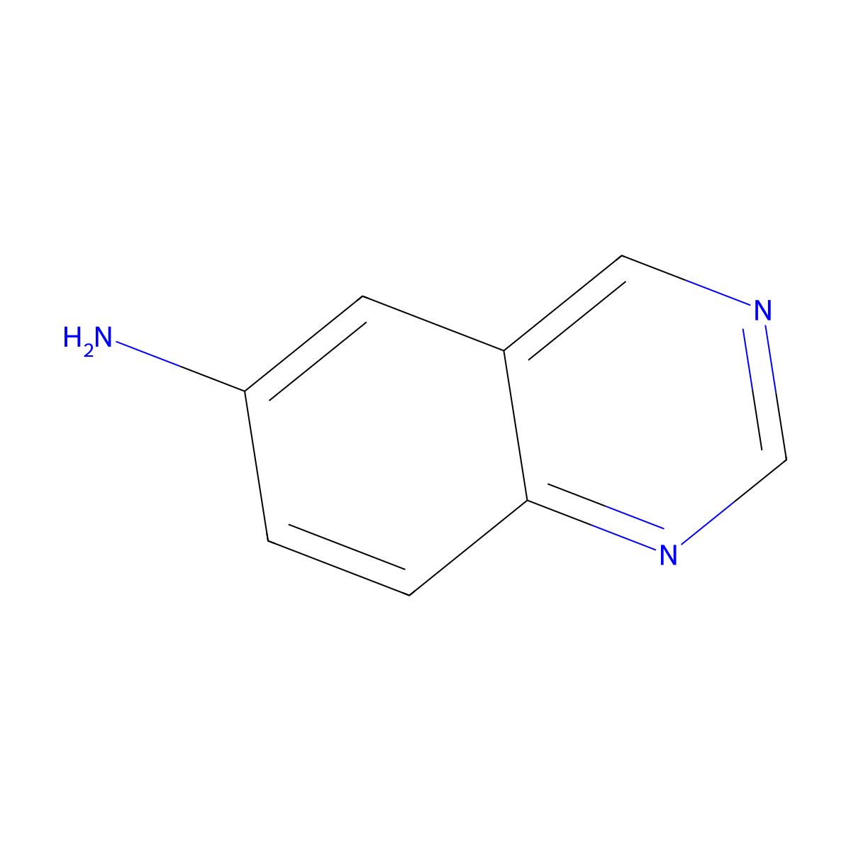 6-Aminoquinazoline molecular structure, CAS 101421-72-1