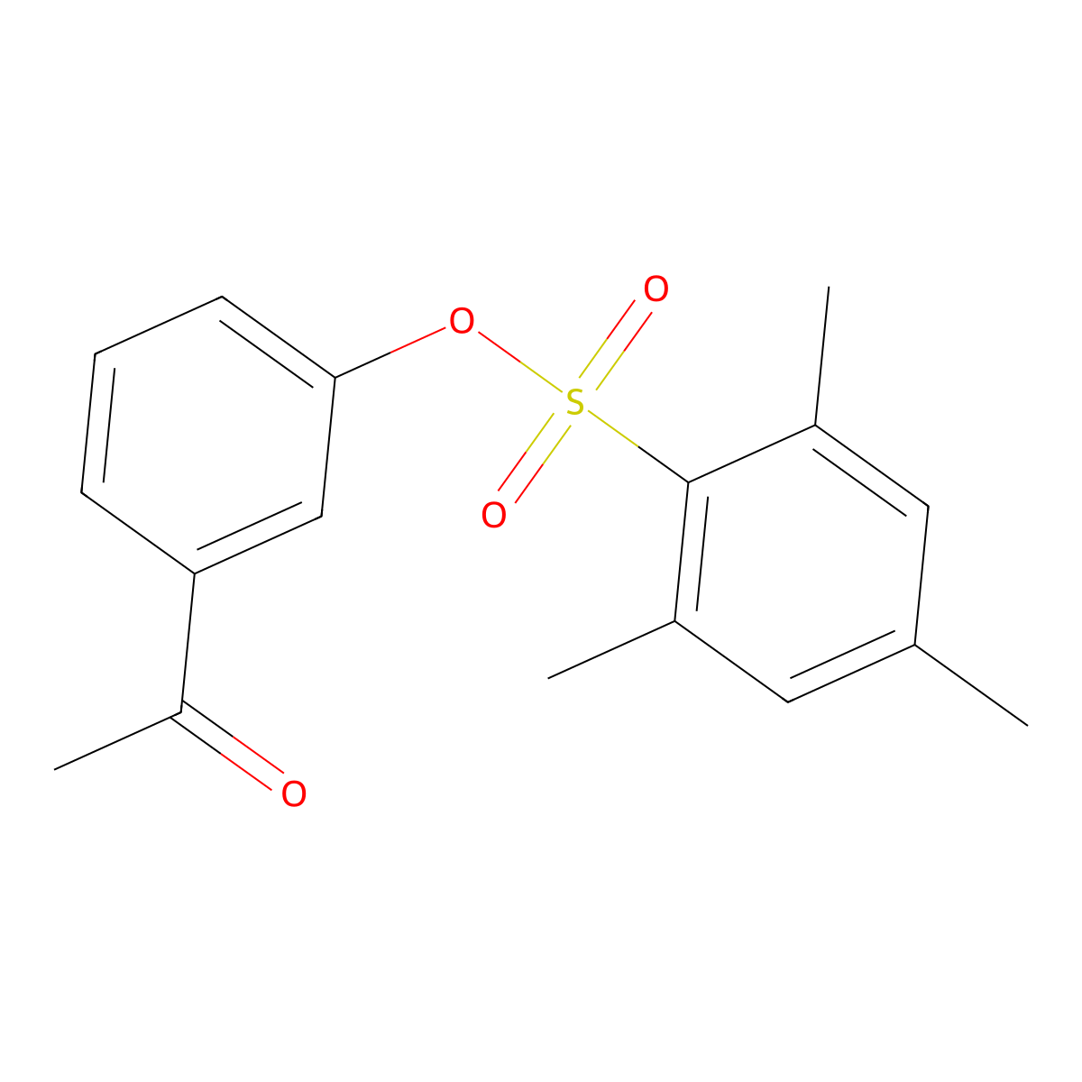 3-Acetylphenyl 2,4,6-trimethylbenzene-1-sulfonate molecular structure, CAS 1014267-73-2