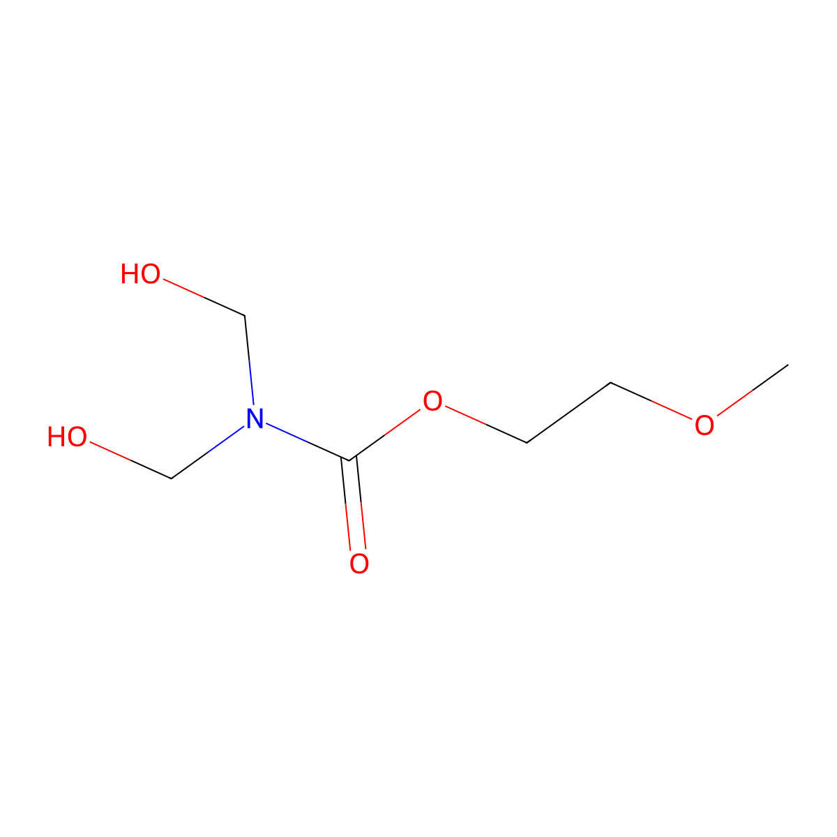 2-Methoxyethyl dimethylolcarbamate molecular structure, CAS 10143-22-3