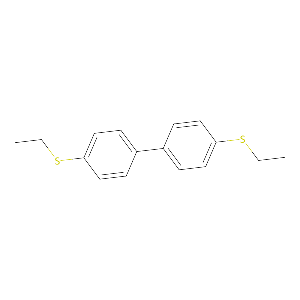 4,4'-Bis(ethylthio)biphenyl molecular structure, CAS 101432-45-5
