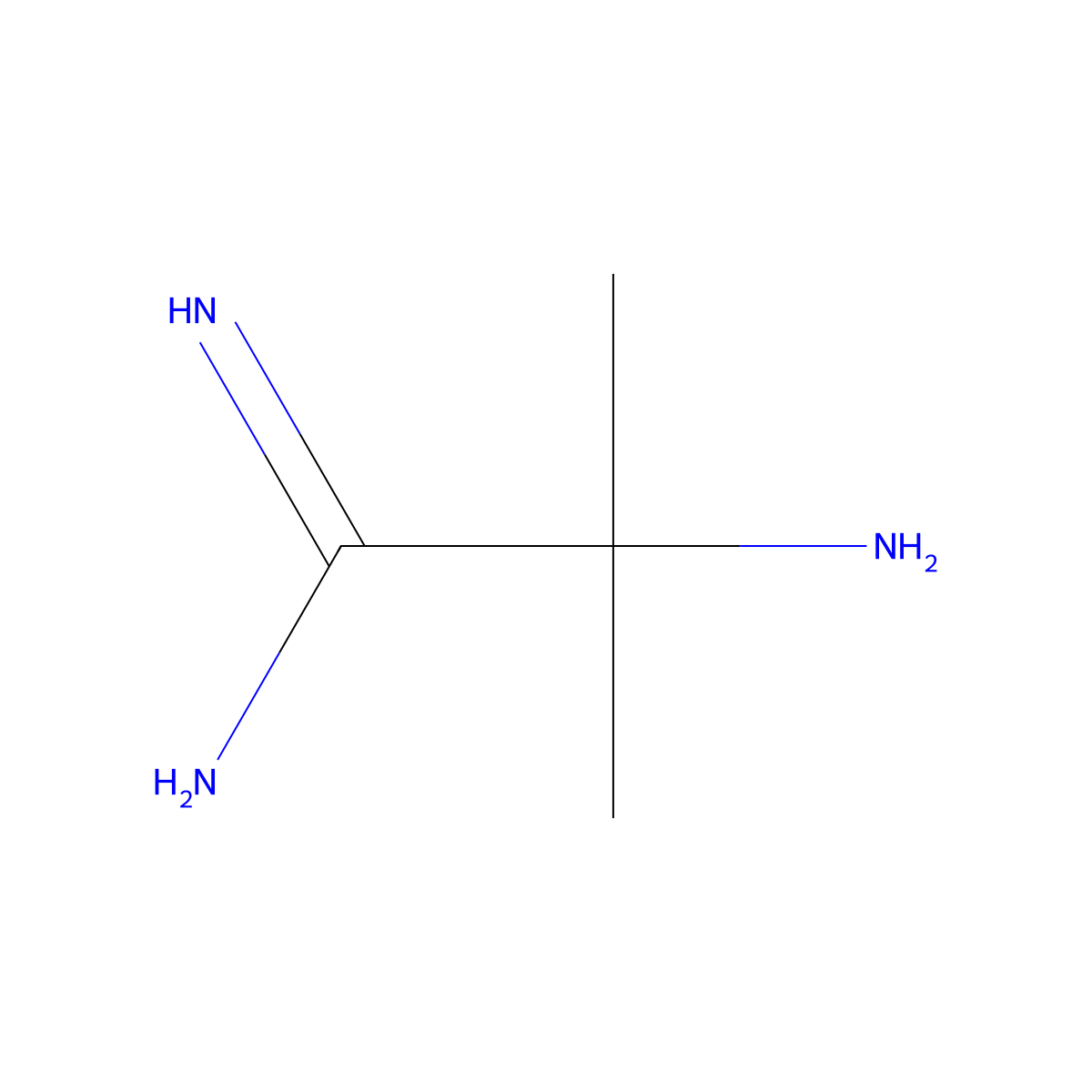 2-Amino-2-methylpropanimidamide molecular structure, CAS 101436-13-9