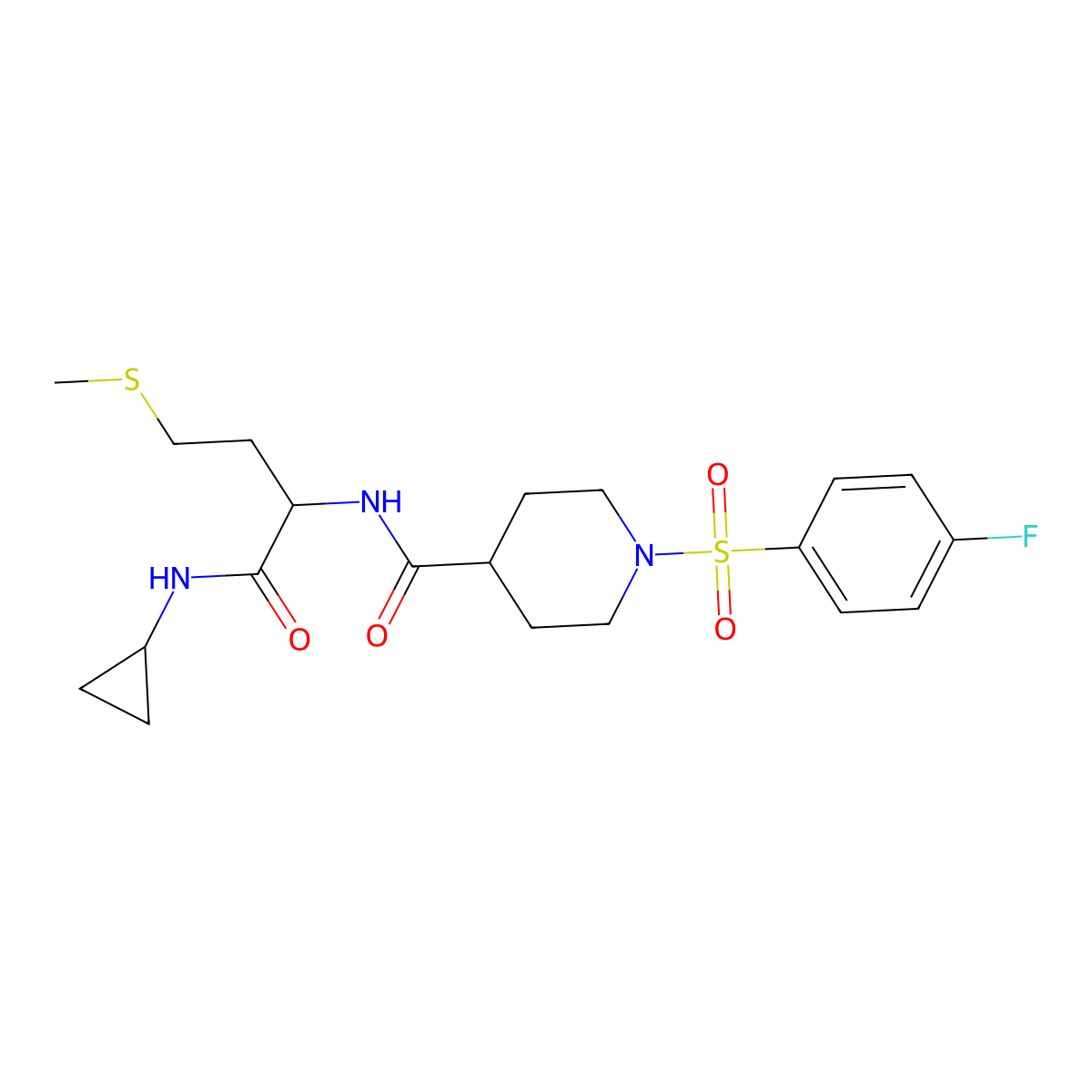 C20H28FN3O4S2 molecular structure, CAS 1014404-33-1