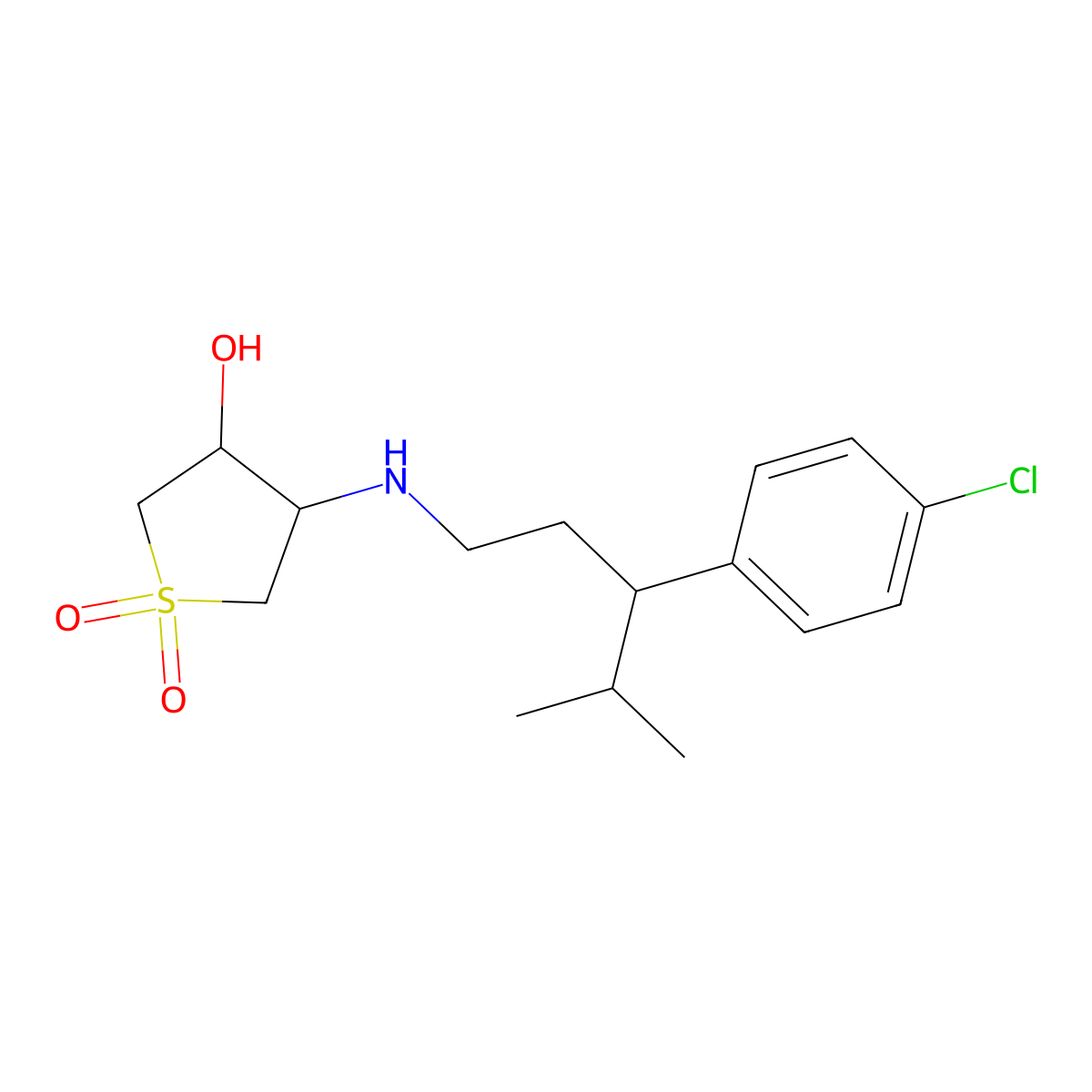 C16H24ClNO3S molecular structure, CAS 1014404-42-2