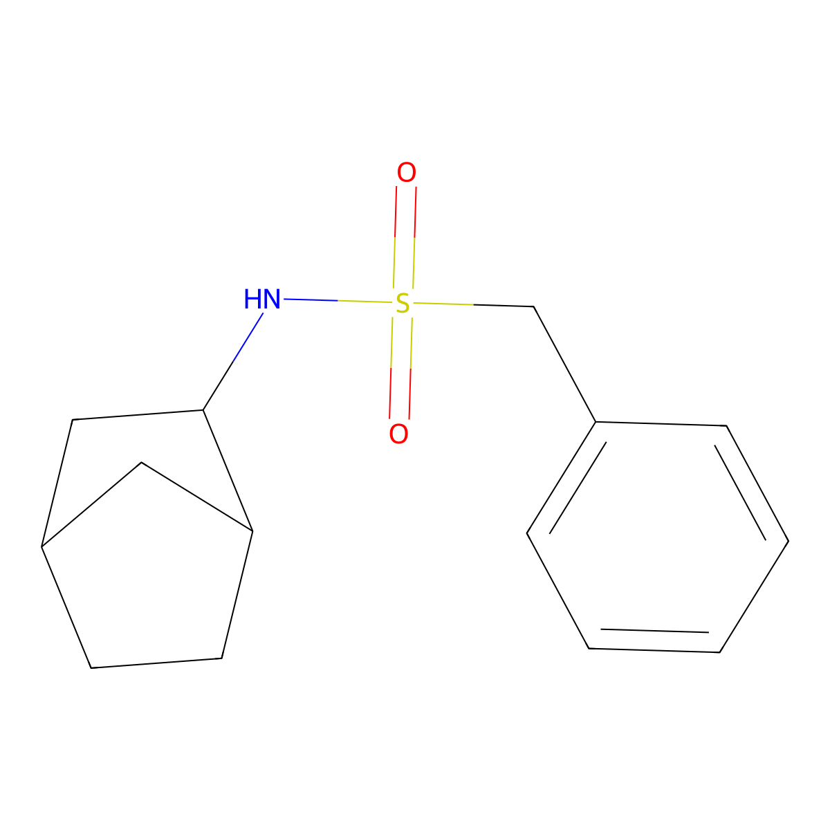 N-(bicyclo[2.2.1]hept-2-yl)-1-phenylmethanesulfonamide molecular structure, CAS 1014404-52-4