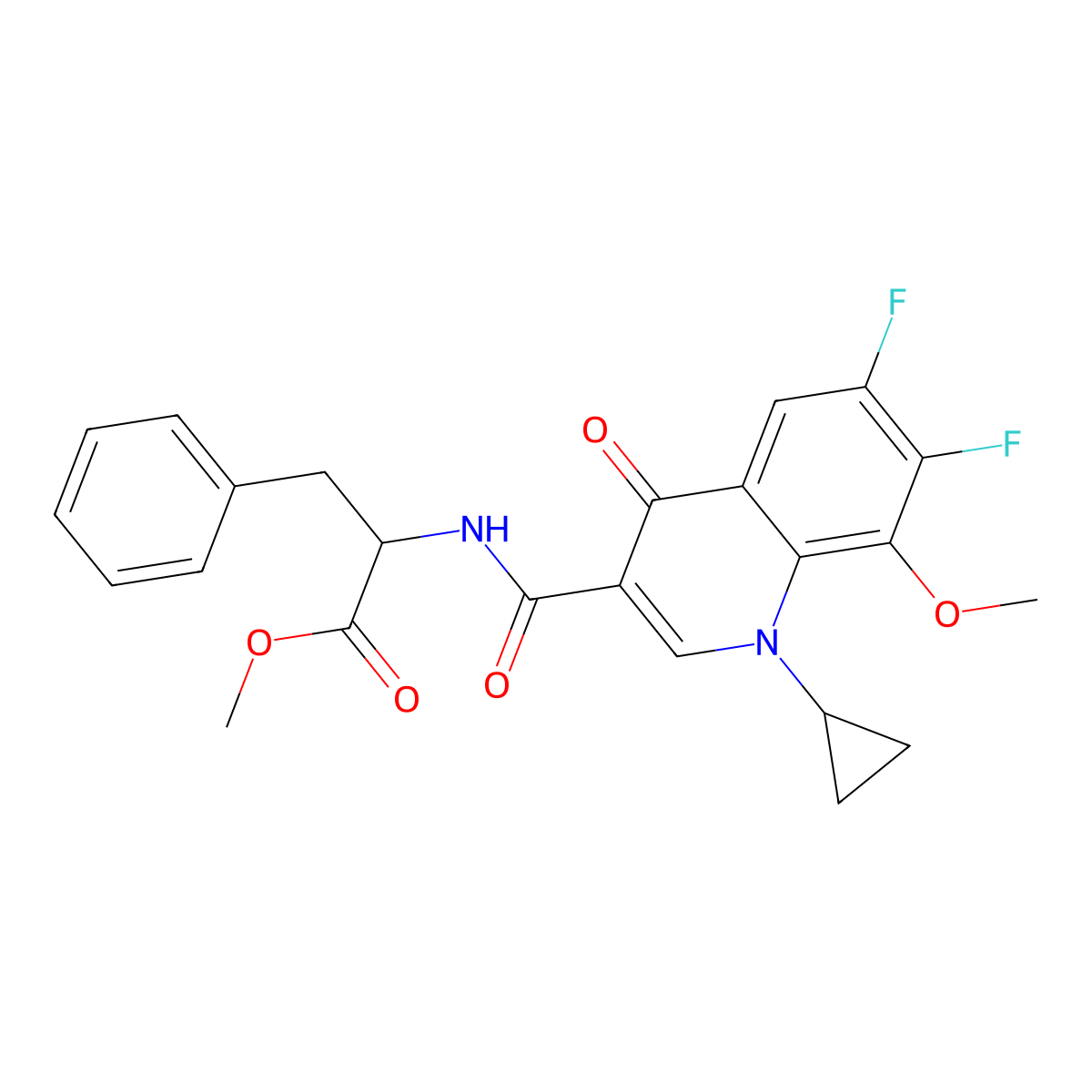 C24H22F2N2O5 molecular structure, CAS 1014412-64-6